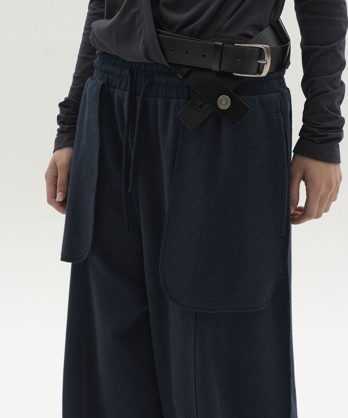 엘씨디씨티엠(LCDC™) POCKET DETAIL JERSEY PANTS (NAVY)