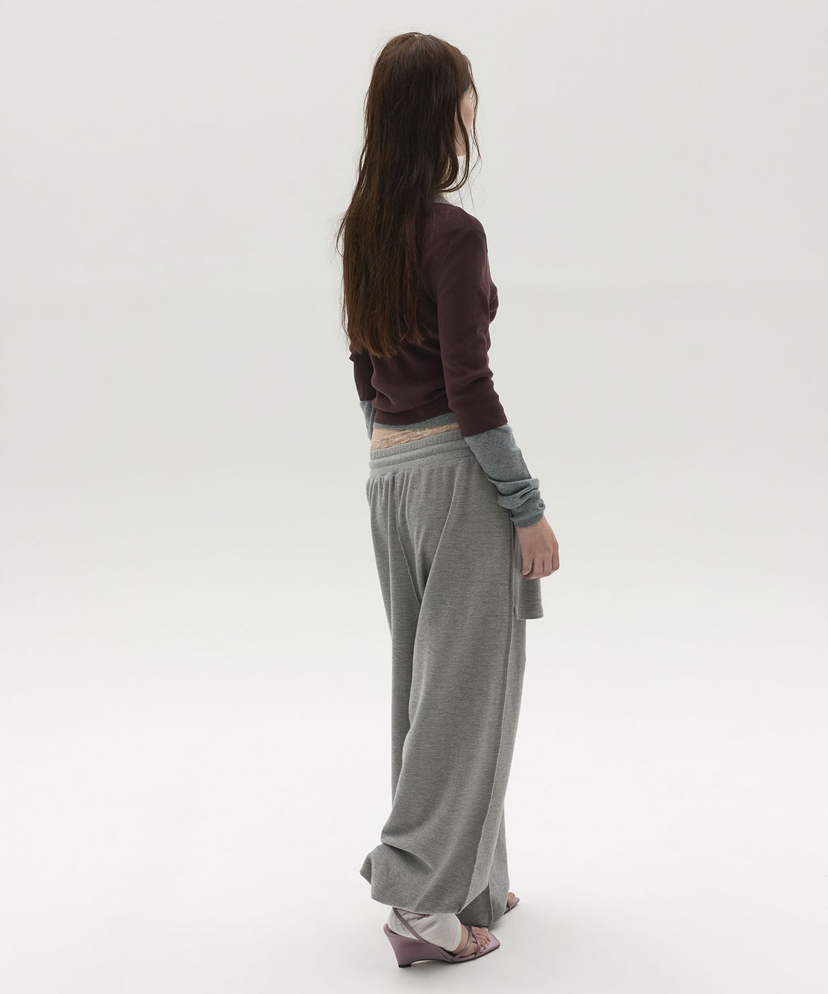 엘씨디씨티엠(LCDC™) POCKET DETAIL JERSEY PANTS (MELANGE GREY)