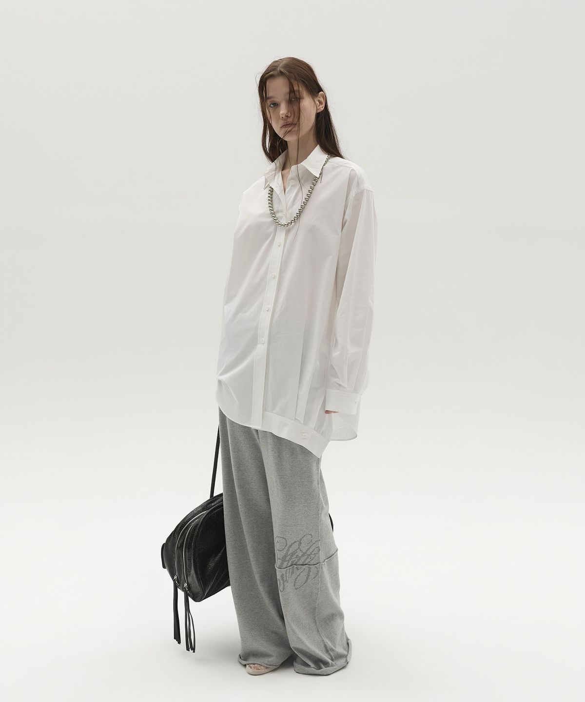 엘씨디씨티엠(LCDC™) GRAPHIC FLARE SWEATPANTS (MELANGE GREY)