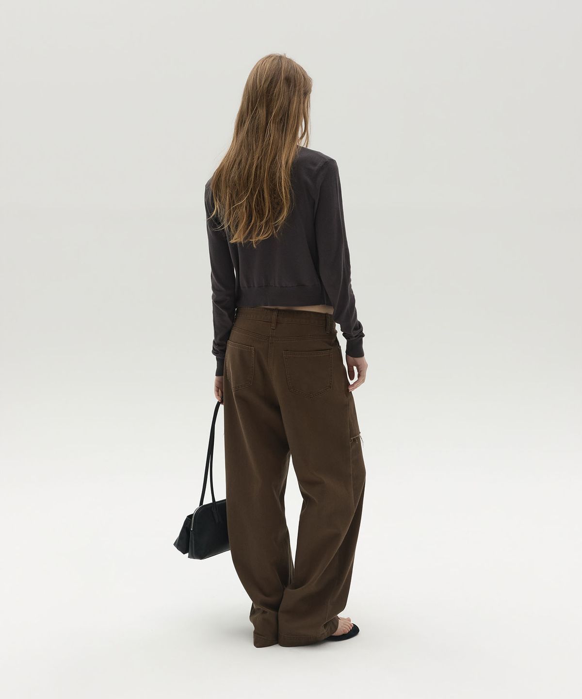 엘씨디씨티엠(LCDC™) FRAYED PANEL WIDE PANTS (BROWN)