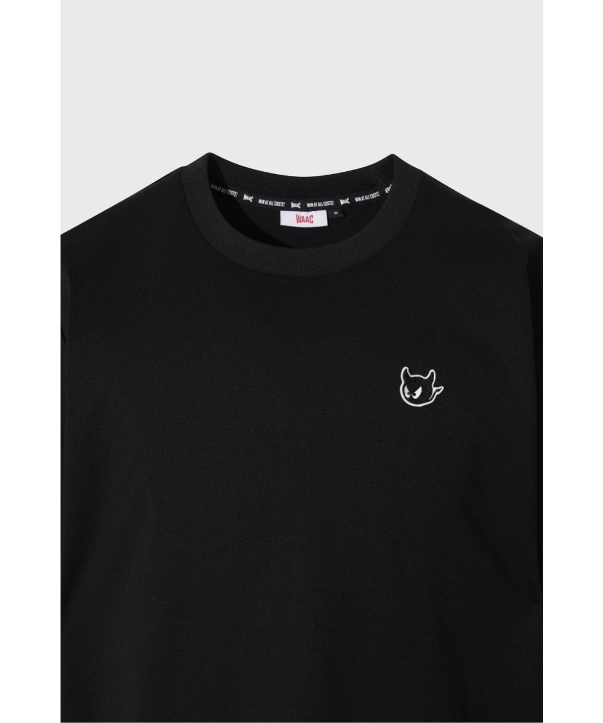 왁(WAAC) UNI WAACKY Graphic Crewneck Top WMTCA26604BKX