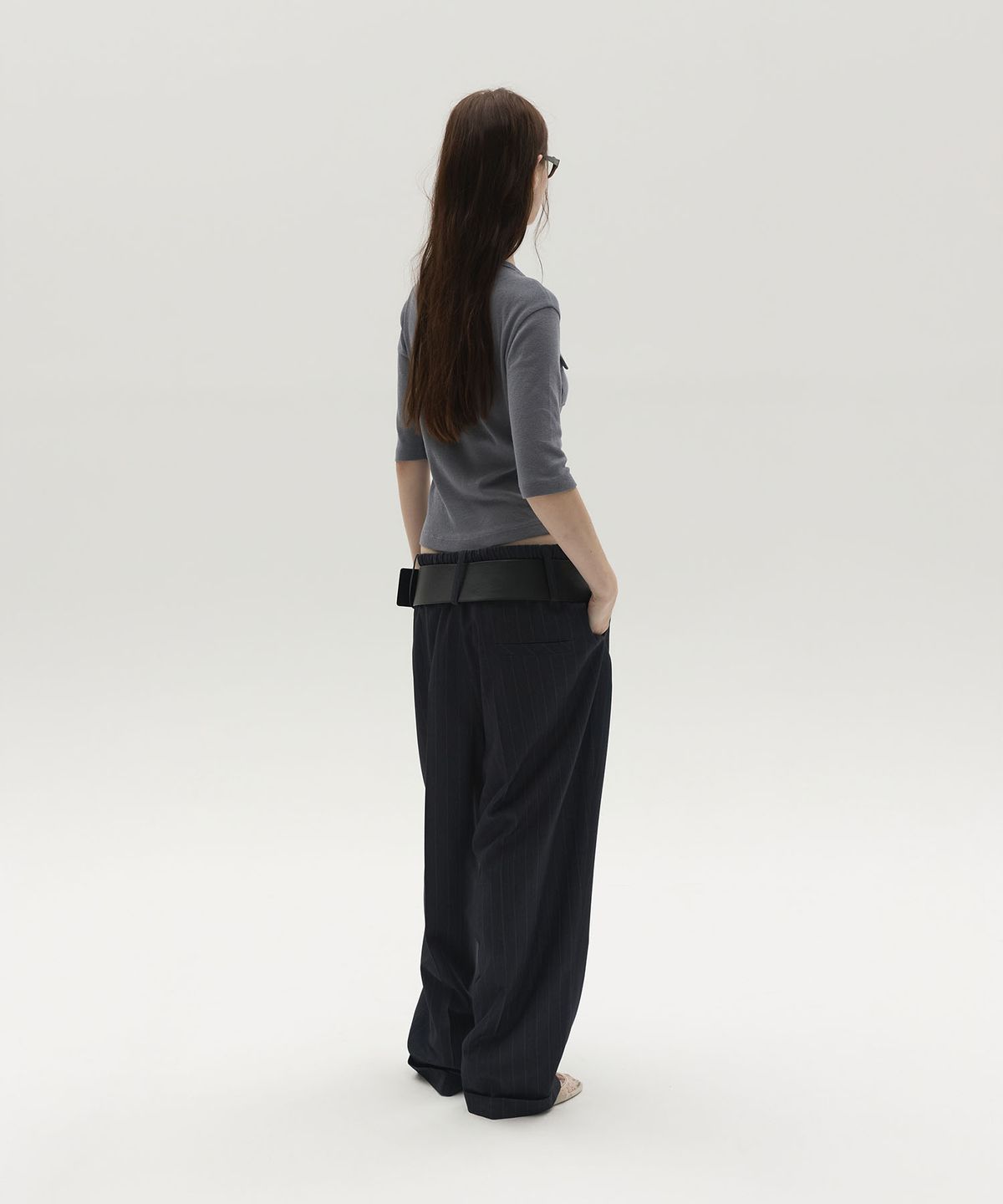 엘씨디씨티엠(LCDC™) HENLEY POCKET TOP (GREY)