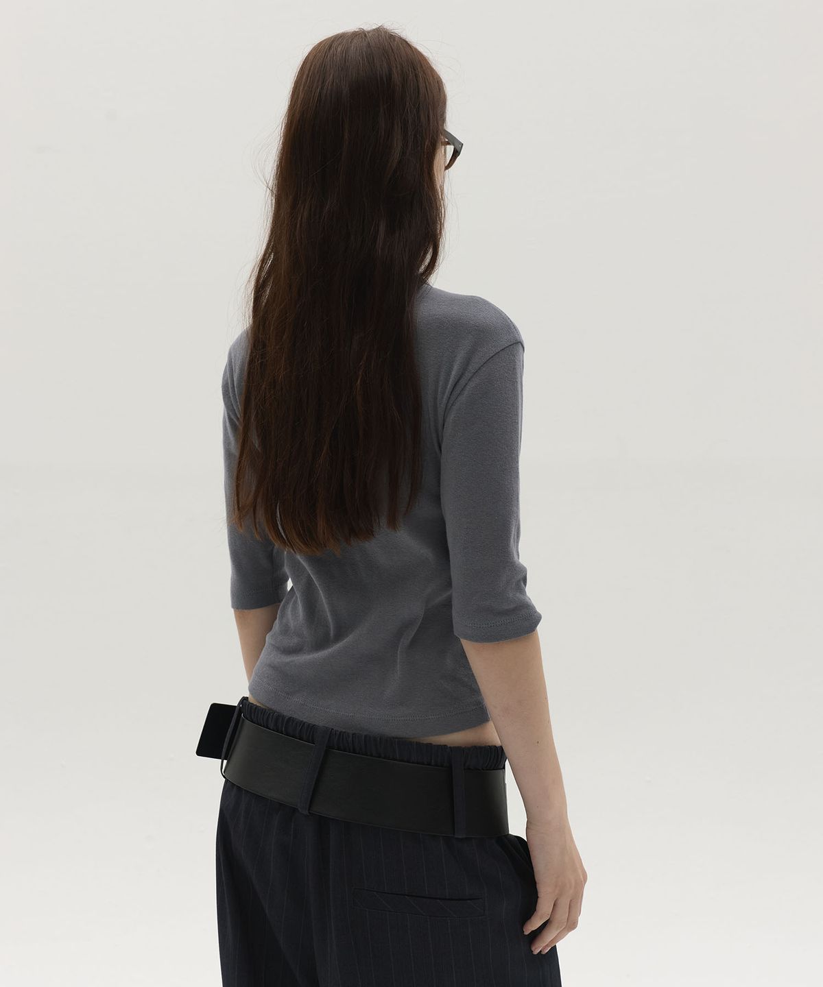 엘씨디씨티엠(LCDC™) HENLEY POCKET TOP (GREY)