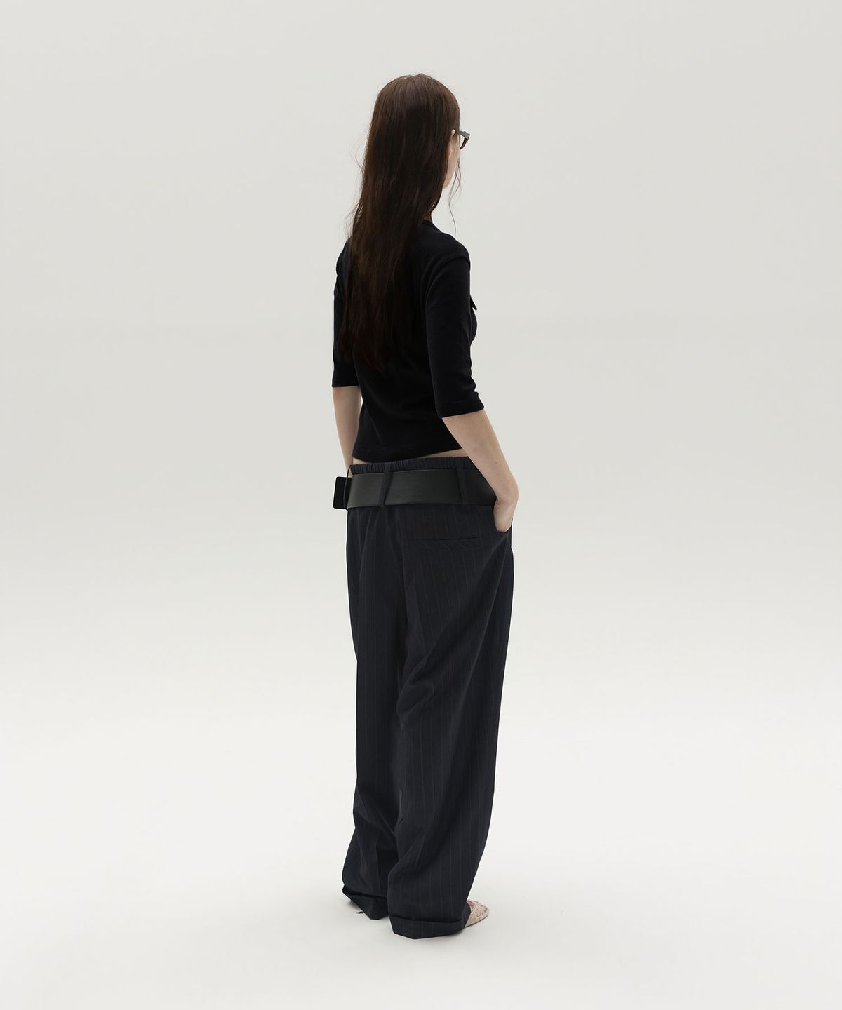 엘씨디씨티엠(LCDC™) HENLEY POCKET TOP (BLACK)