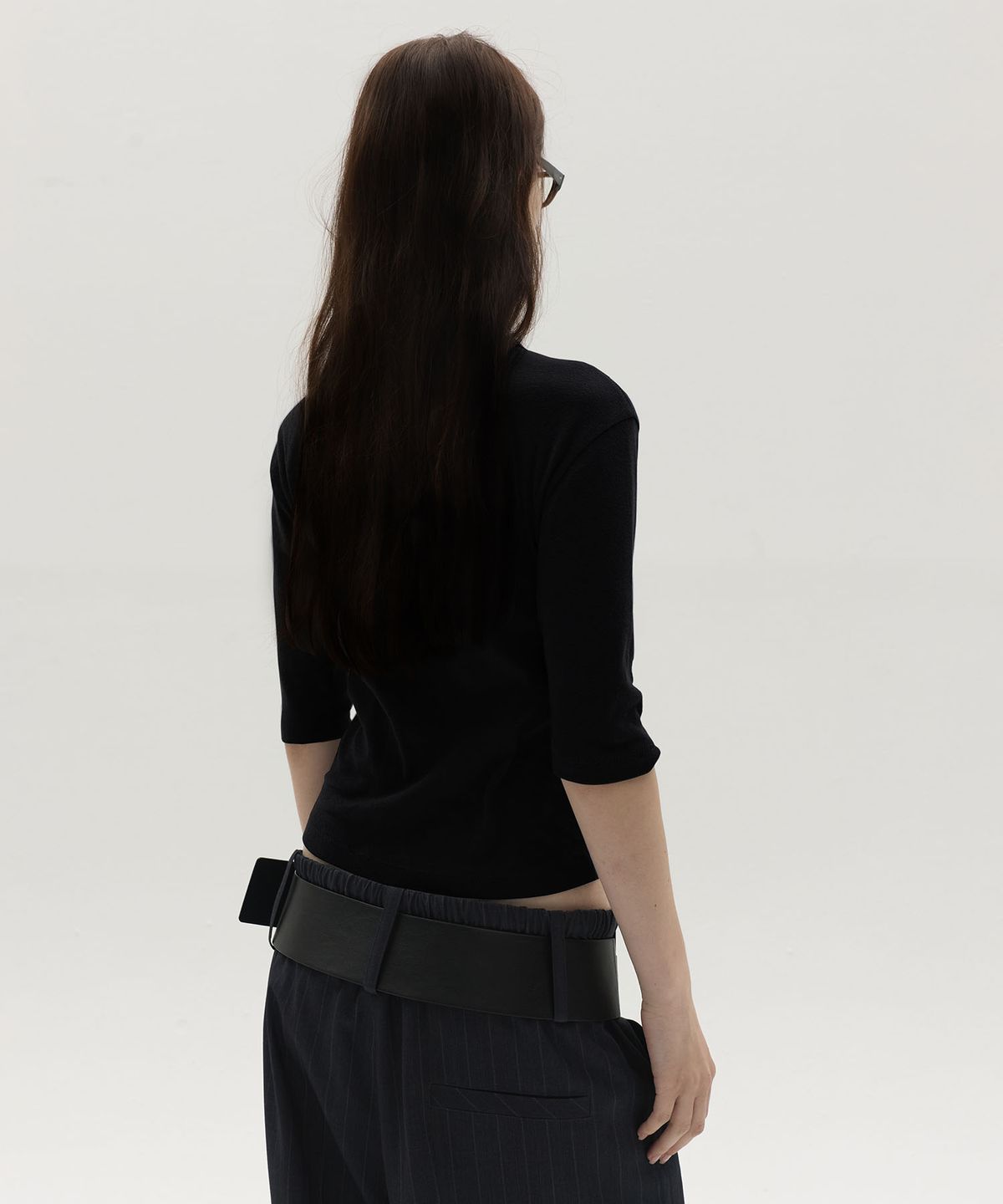 엘씨디씨티엠(LCDC™) HENLEY POCKET TOP (BLACK)
