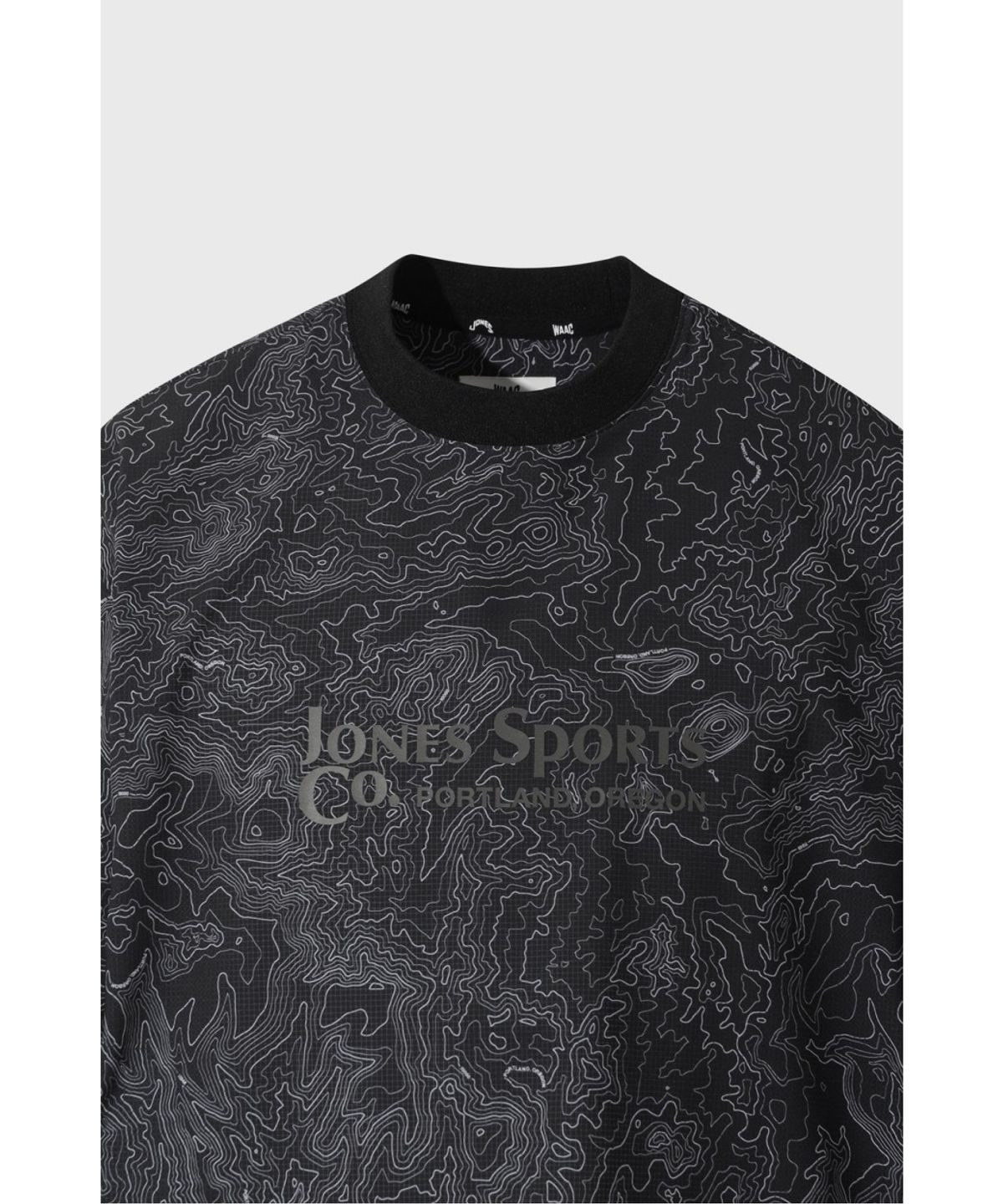 왁(WAAC) [WAAC X JONES] JONES Men s Air-Dot Pattern Pullover WMTCA26672BKX