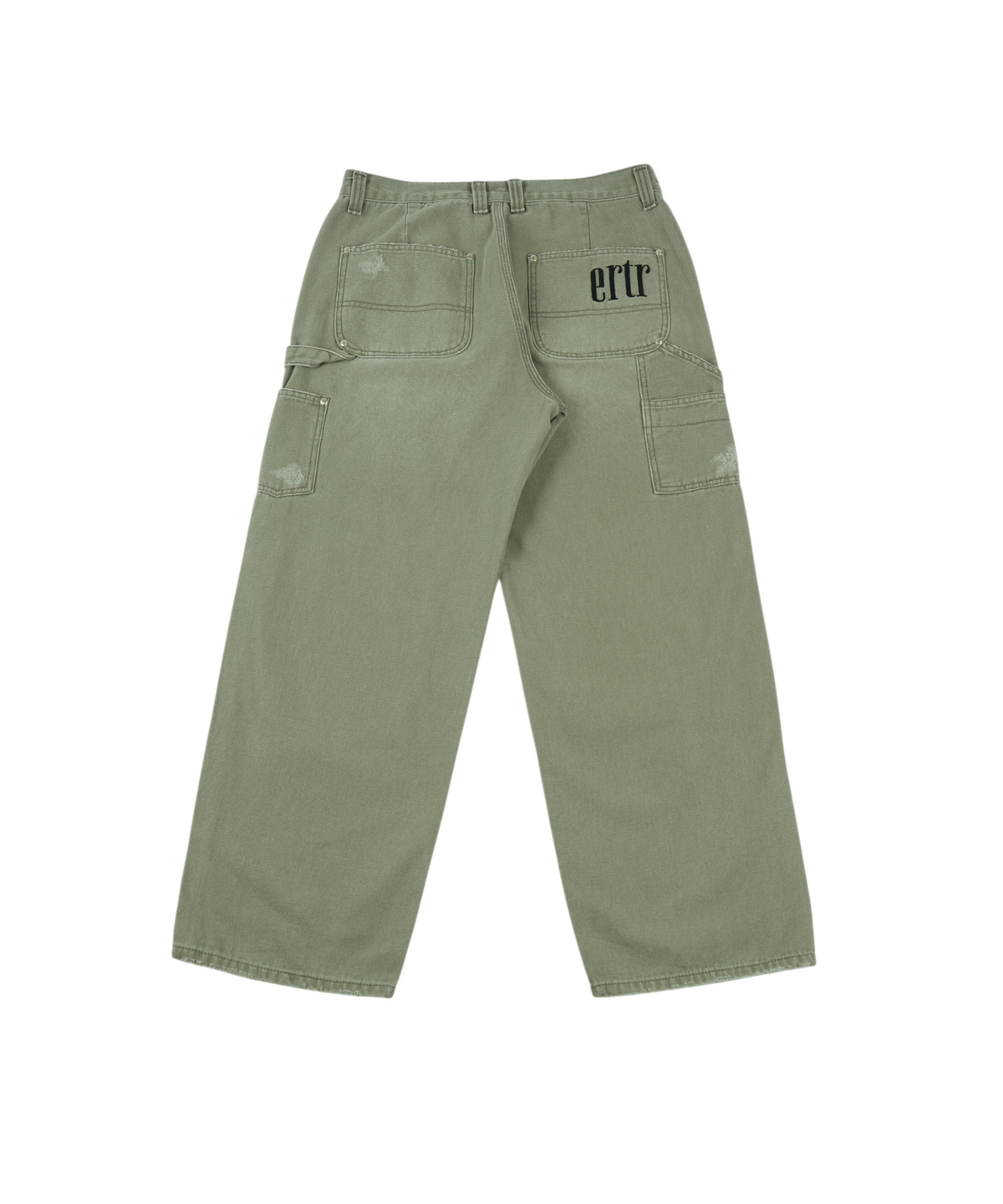 이알티알(ERTR) Mark Vintage Washed Double Knee Pants Khaki