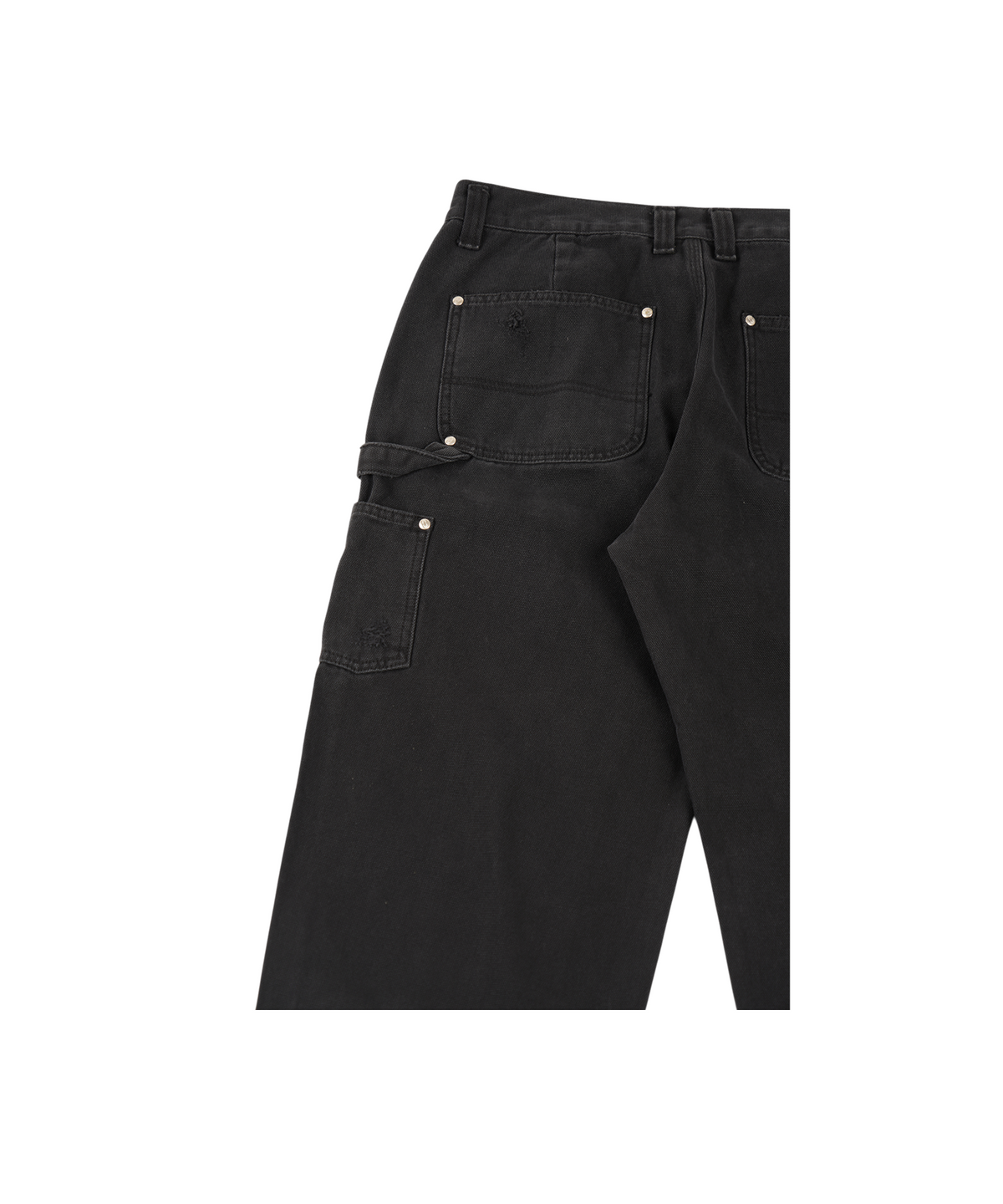이알티알(ERTR) Mark Vintage Washed Double Knee Pants Black