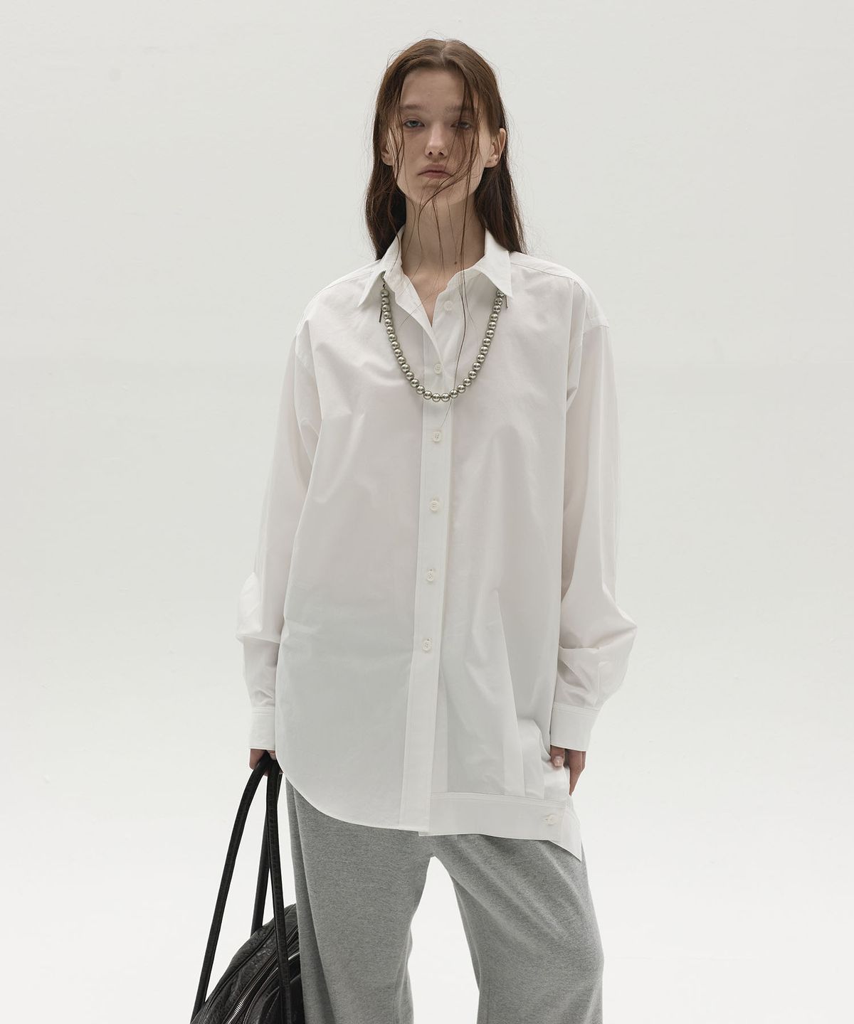 엘씨디씨티엠(LCDC™) STRUCTURED COTTON SHIRT (OFF WHITE)