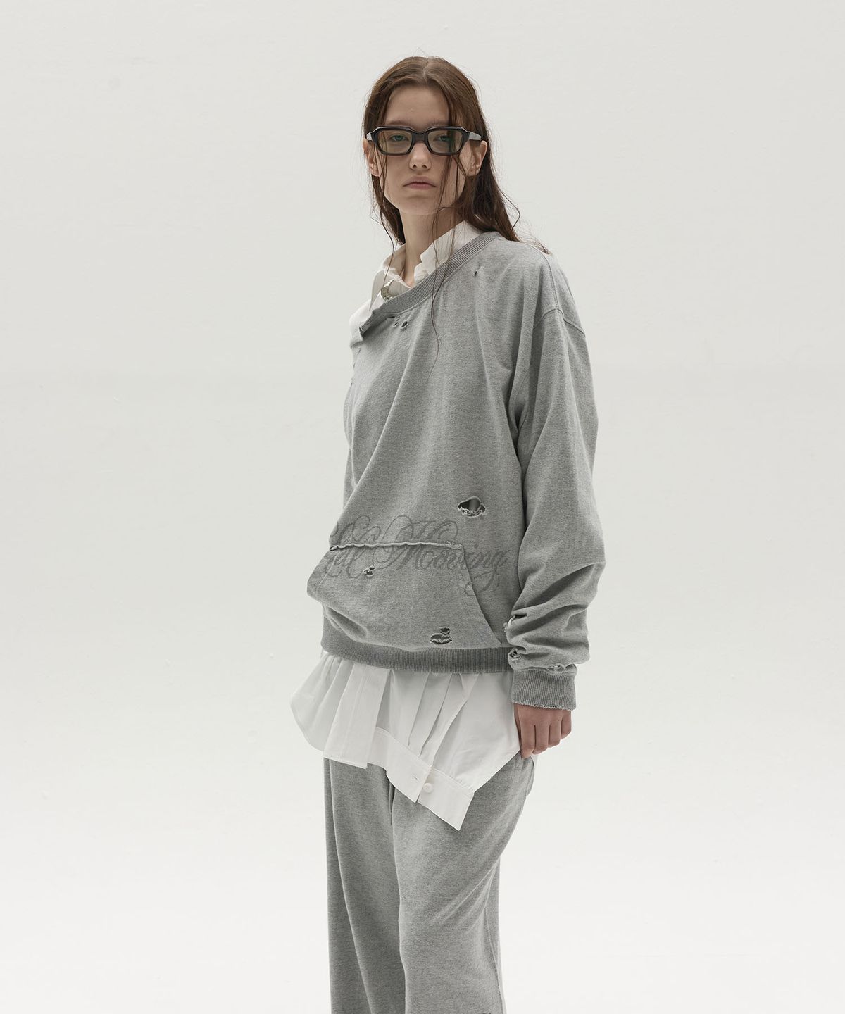 엘씨디씨티엠(LCDC™) STRUCTURED COTTON SHIRT (OFF WHITE)