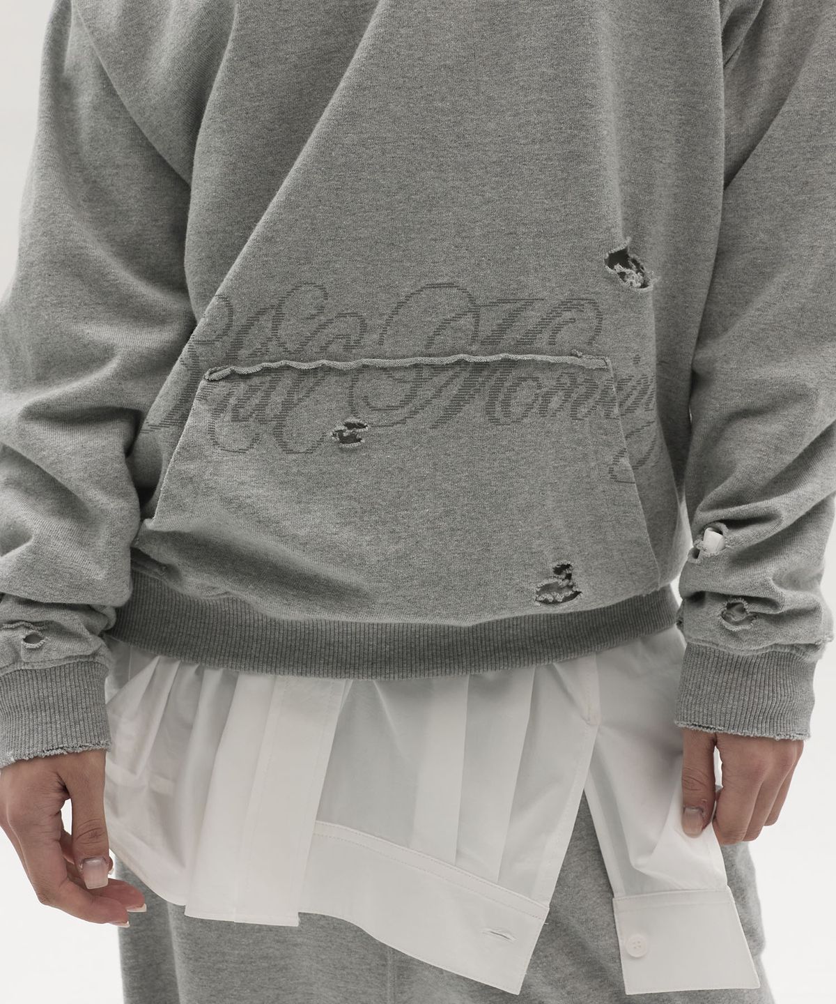 엘씨디씨티엠(LCDC™) STRUCTURED COTTON SHIRT (OFF WHITE)