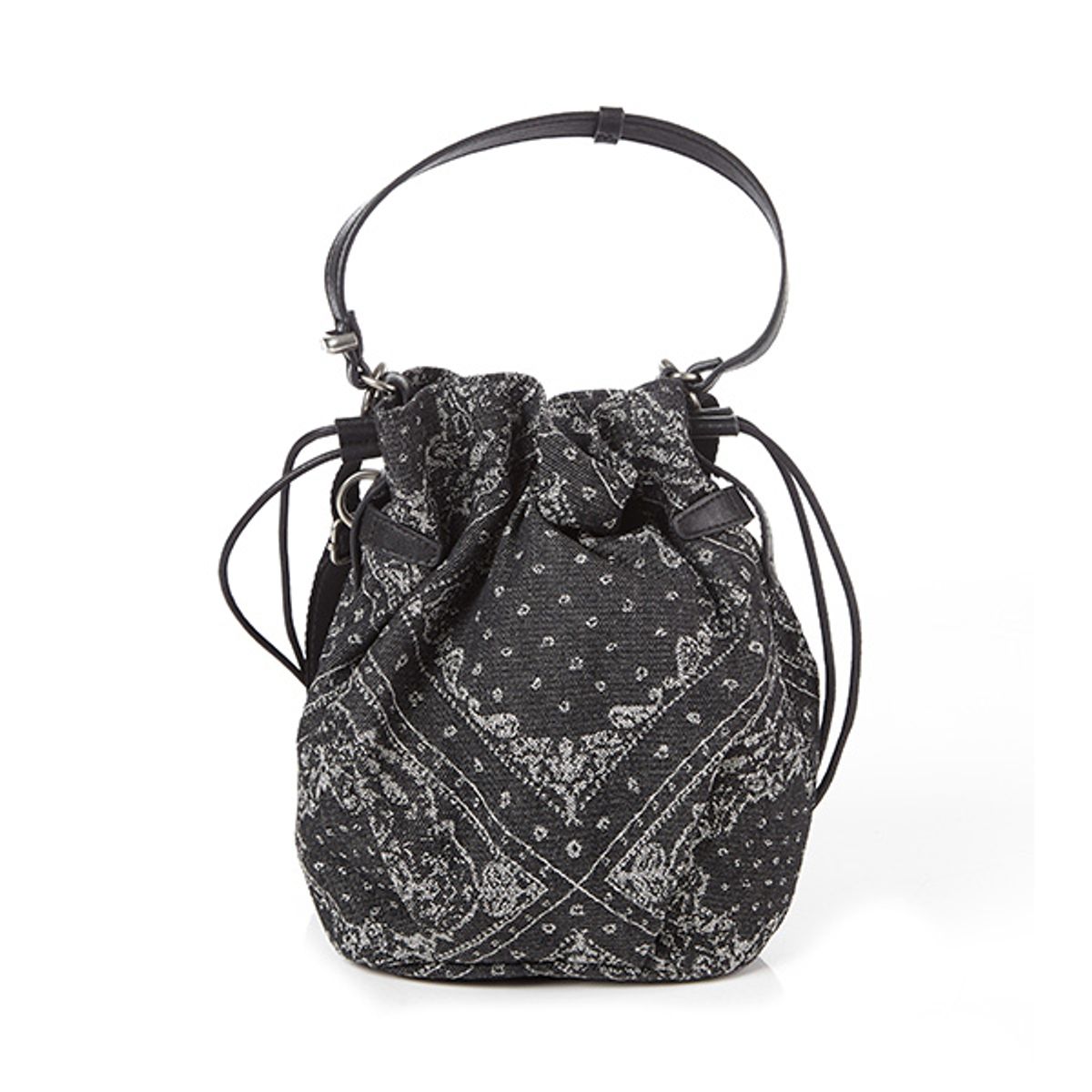 쌤소나이트 레드(SAMSONITE RED) CIIEL 패턴 버킷백 BLACK PAISLEYS UW8A9008
