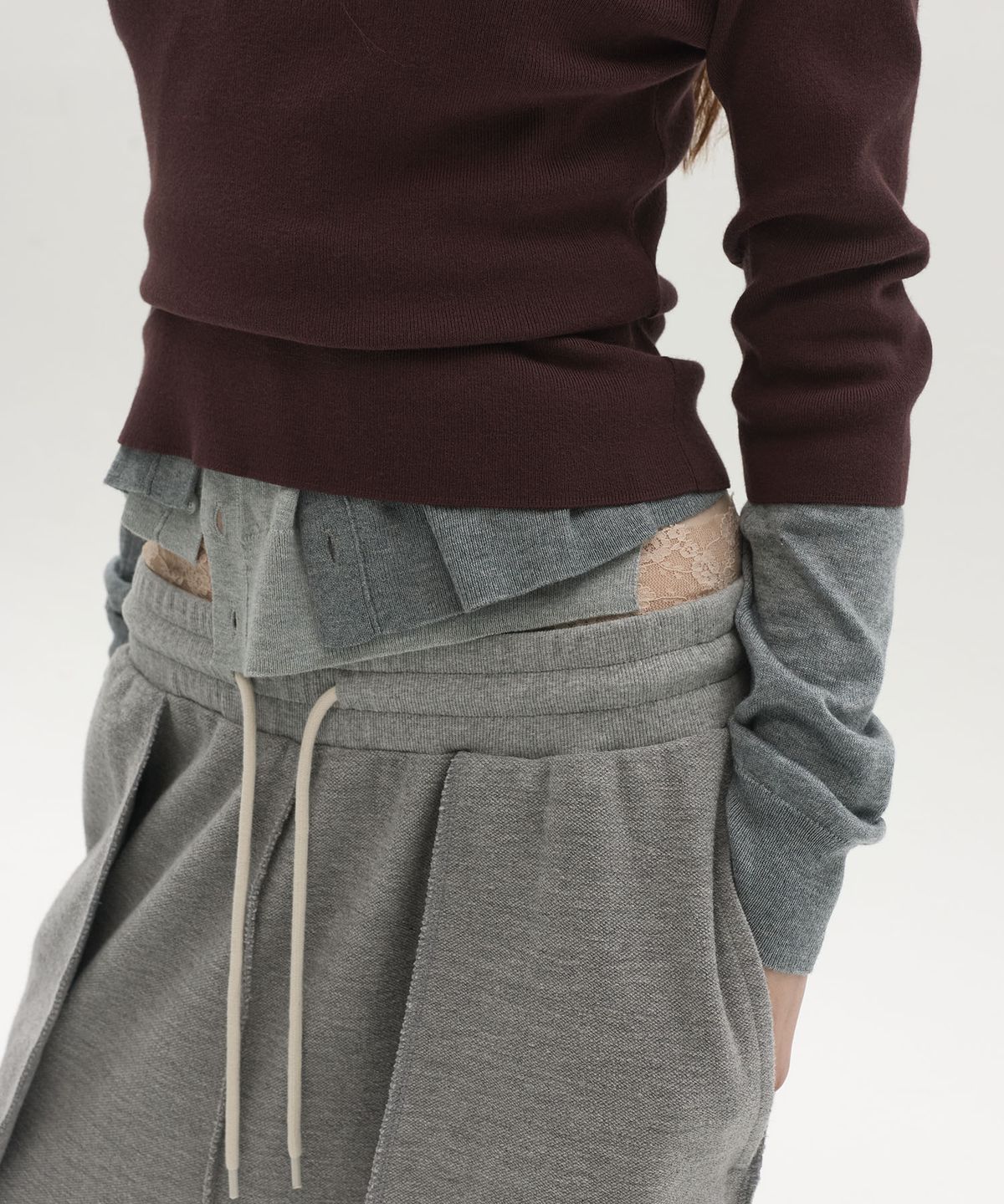엘씨디씨티엠(LCDC™) CLASSIC BOAT NECK KNIT TOP (BURGUNDY)