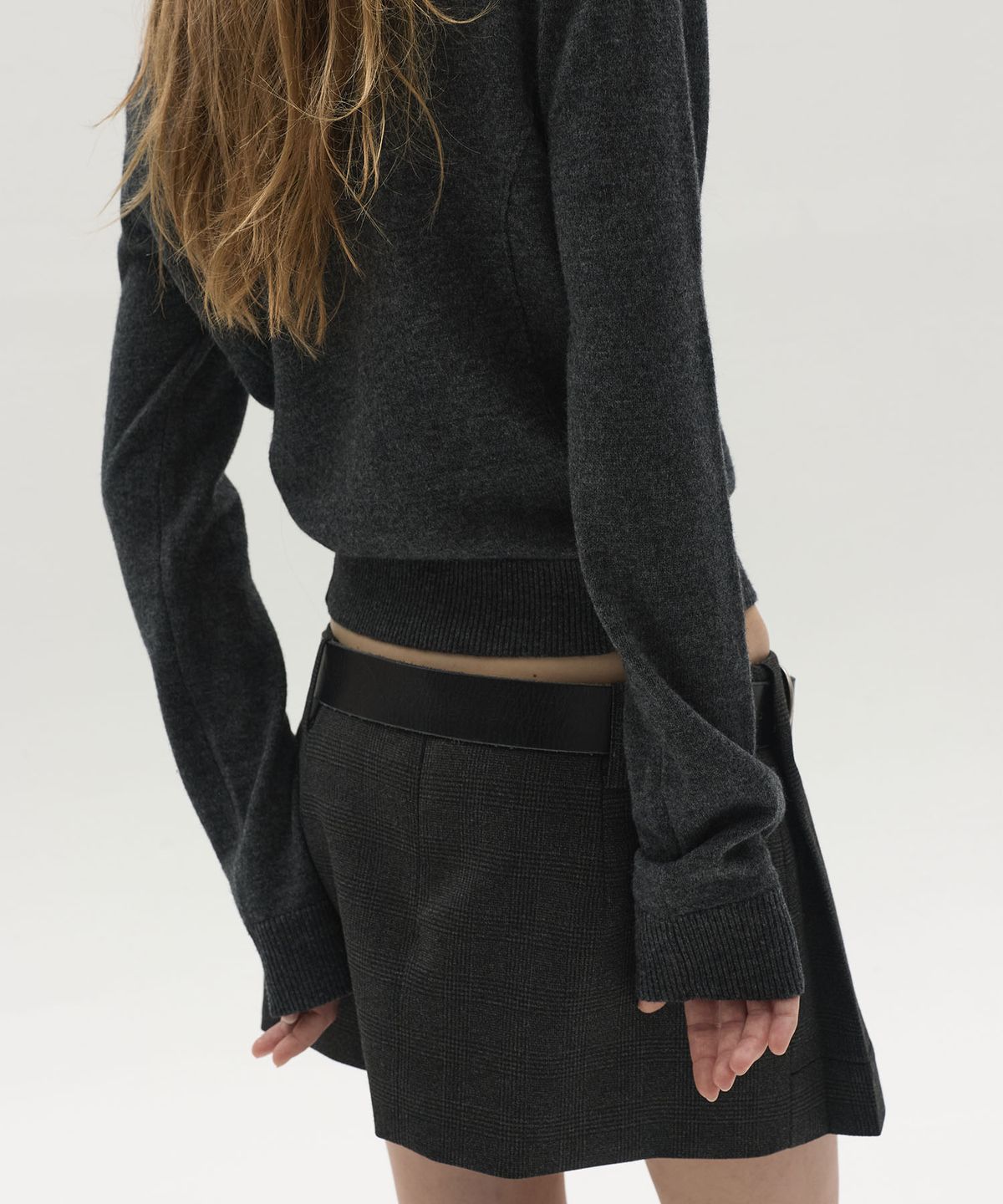 엘씨디씨티엠(LCDC™) BUTTON-DETAIL CARDIGAN (CHARCOAL)