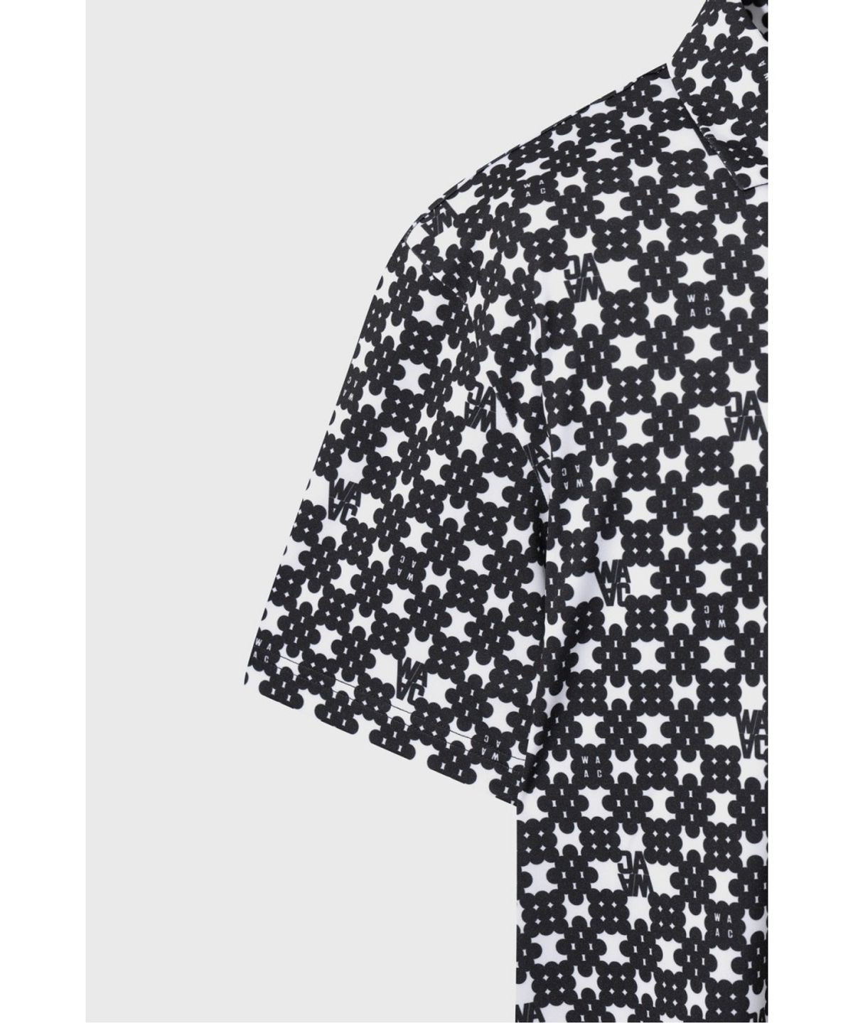 왁(WAAC) Men WAACKY Geometric Patterned Polo WMTCA26603BKX