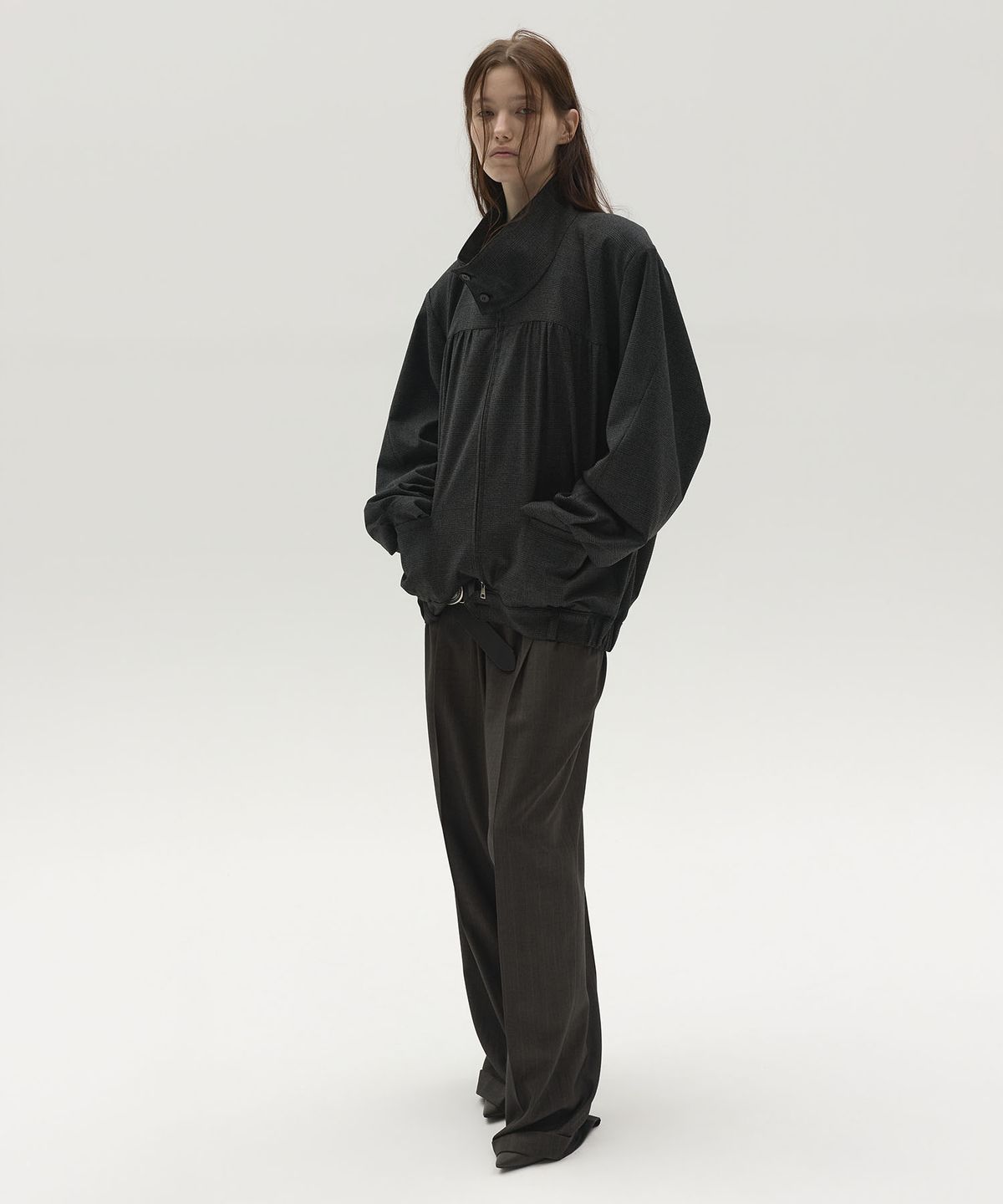 엘씨디씨티엠(LCDC™) STRUCTURED HEM BLOUSON JACKET (GREY)