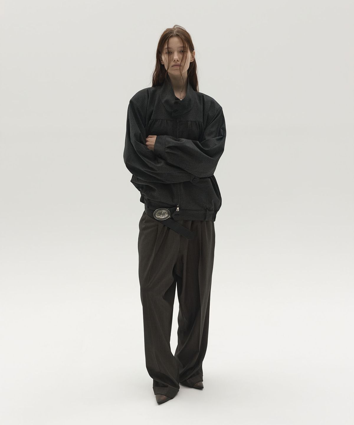 엘씨디씨티엠(LCDC™) STRUCTURED HEM BLOUSON JACKET (GREY)
