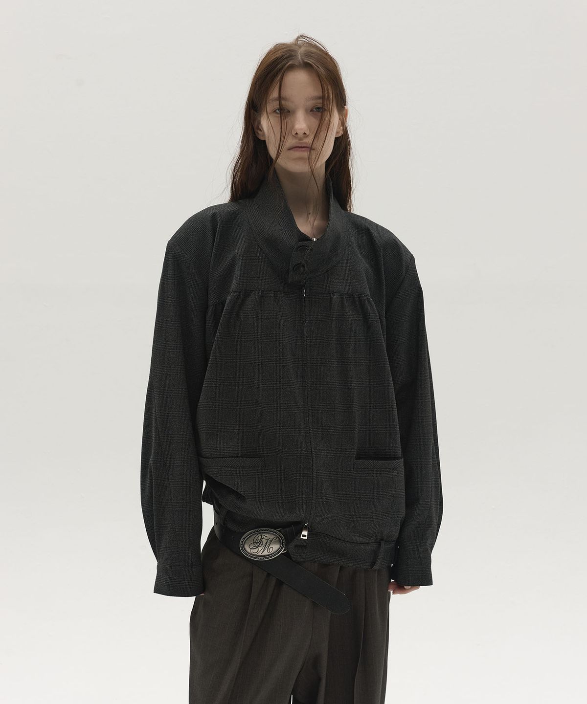 엘씨디씨티엠(LCDC™) STRUCTURED HEM BLOUSON JACKET (GREY)