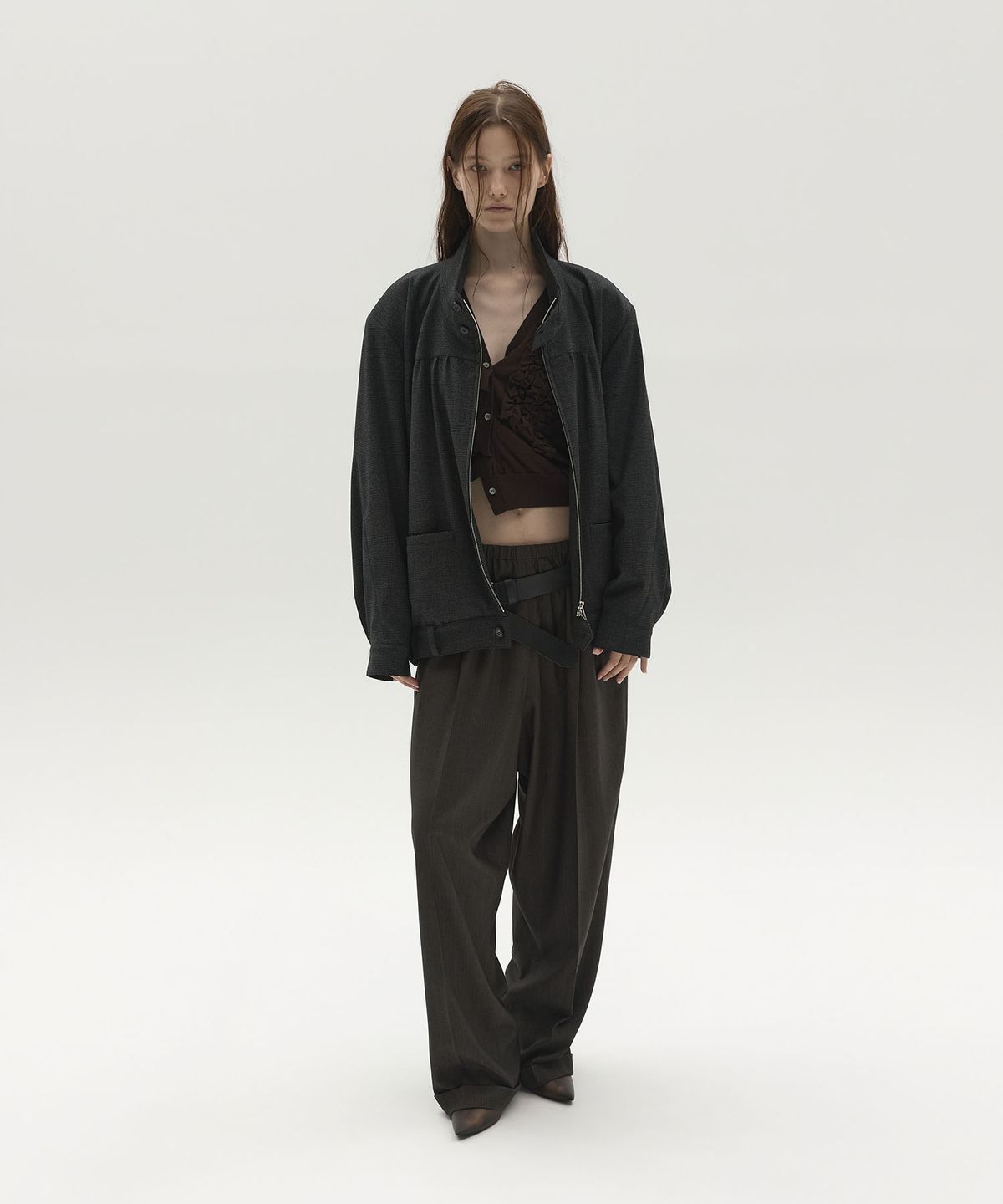 엘씨디씨티엠(LCDC™) STRUCTURED HEM BLOUSON JACKET (GREY)