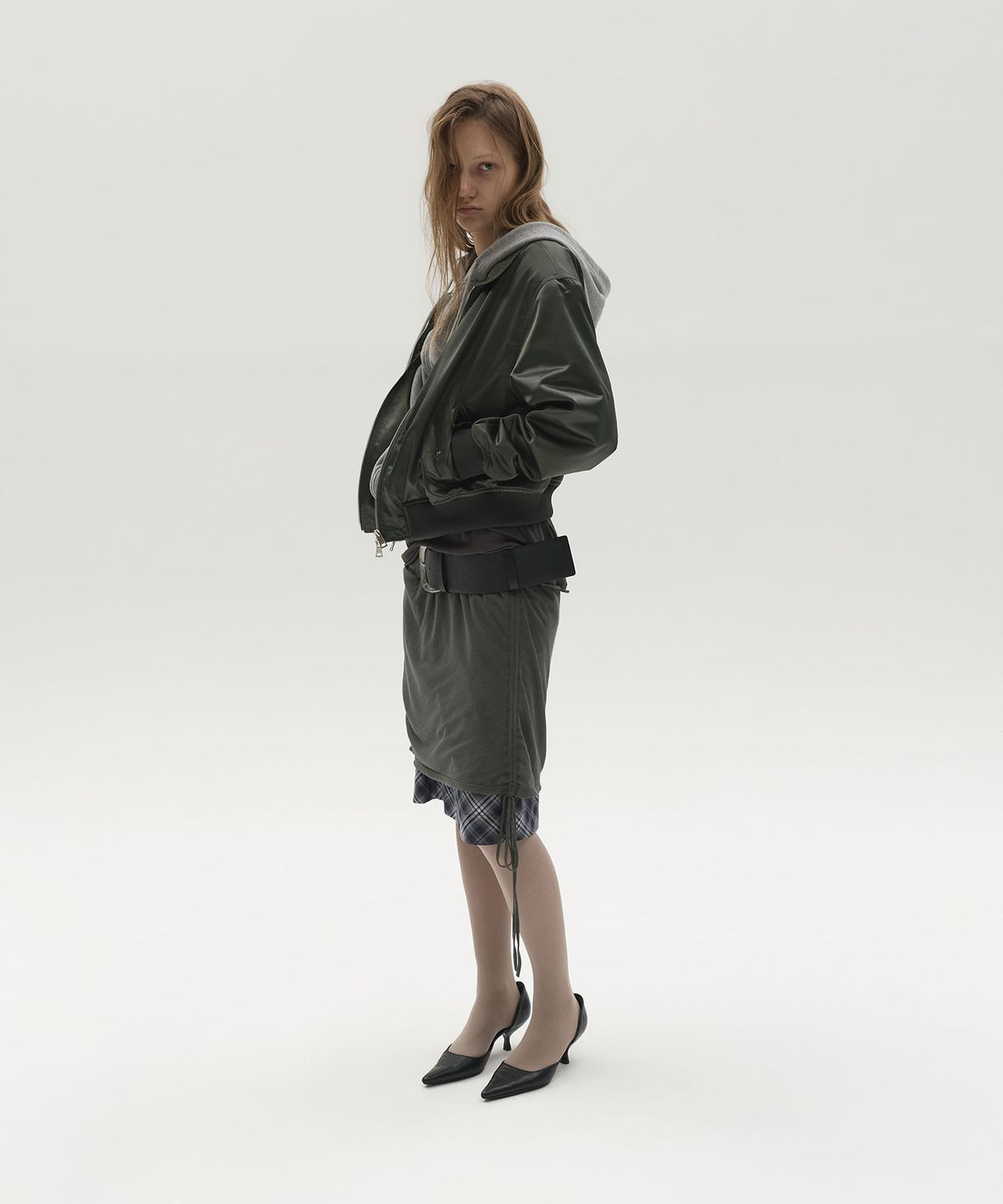 엘씨디씨티엠(LCDC™) ZIP-UP HOODED NYLON BLOUSON (KHAKI)