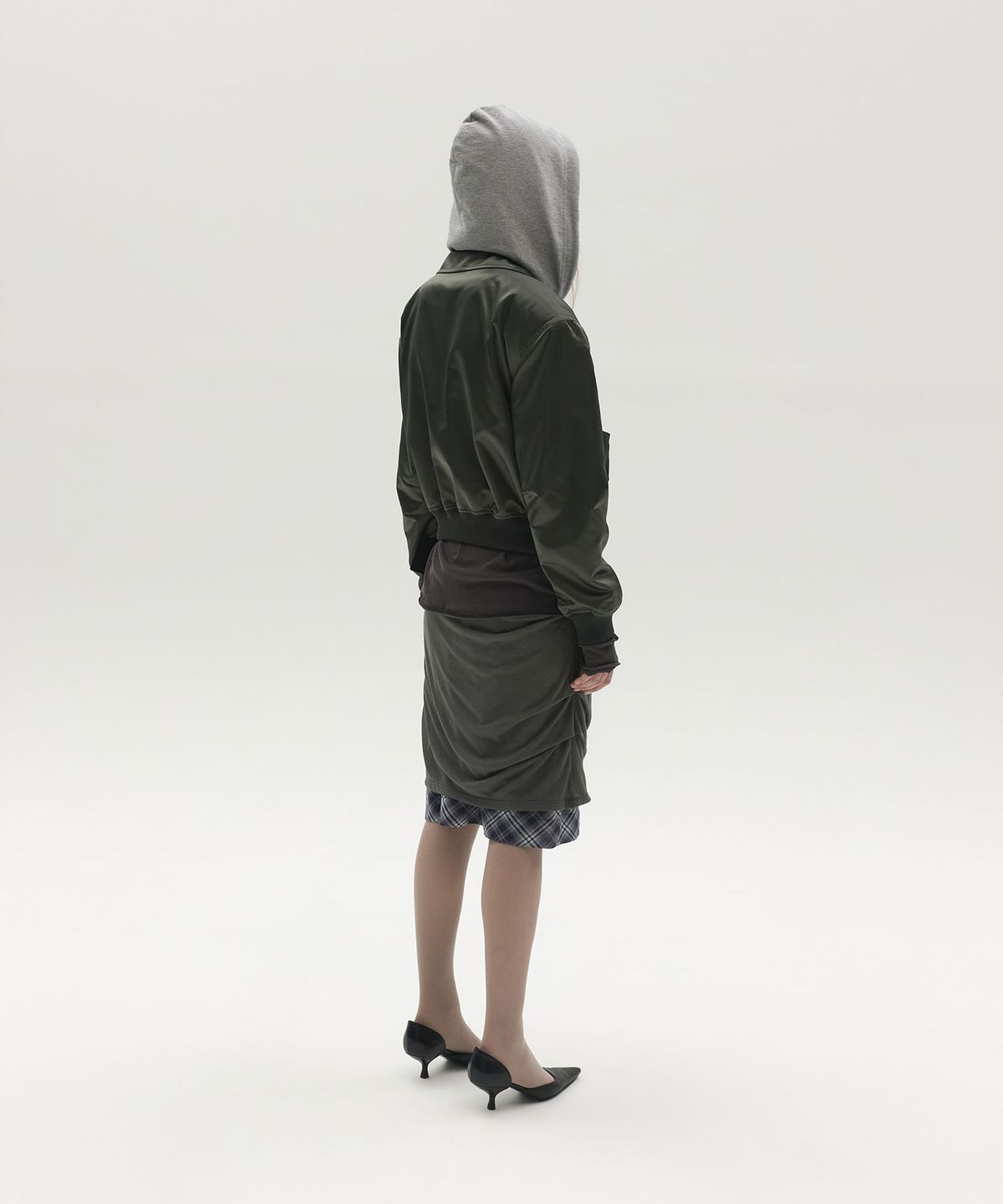 엘씨디씨티엠(LCDC™) ZIP-UP HOODED NYLON BLOUSON (KHAKI)