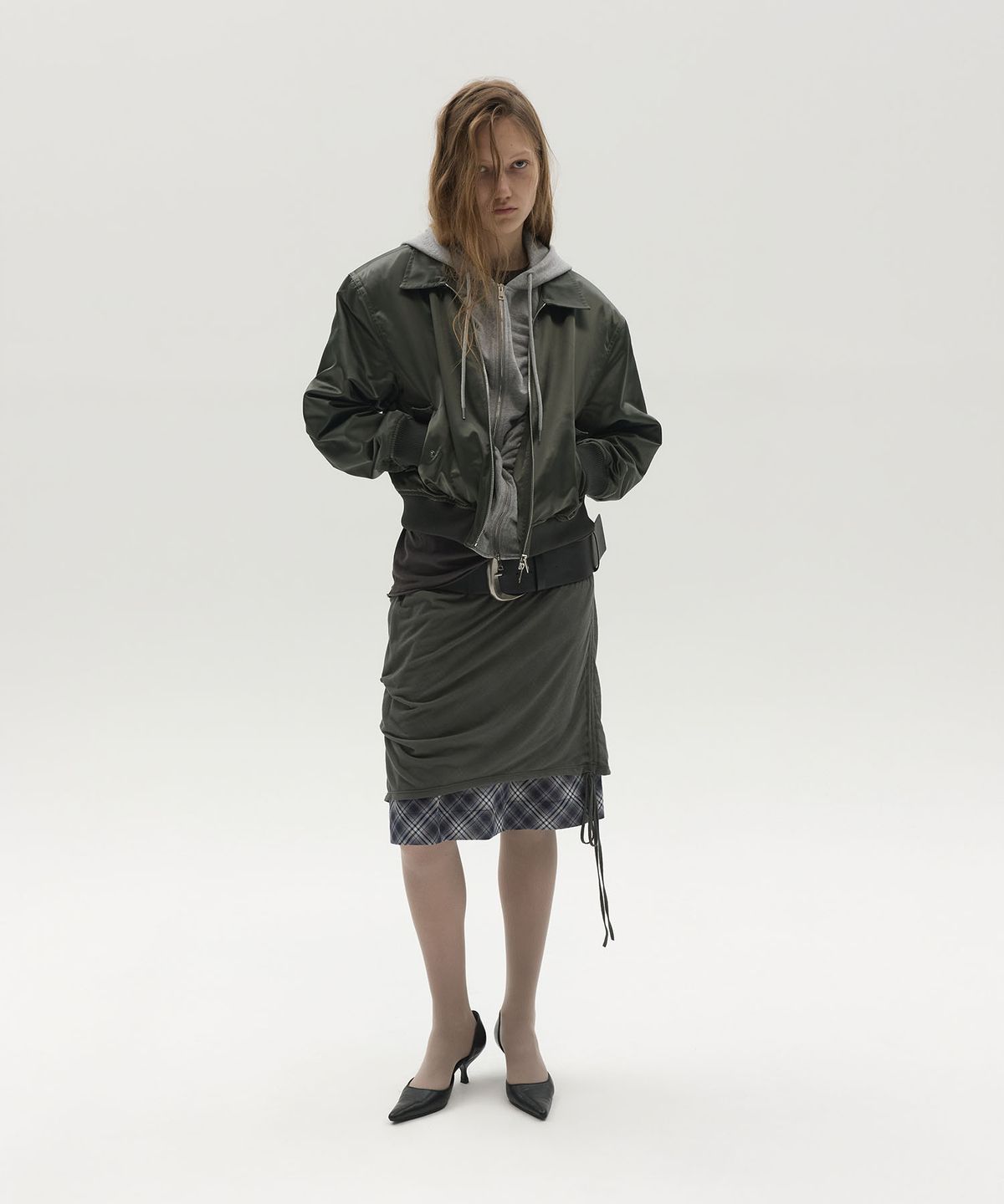 엘씨디씨티엠(LCDC™) ZIP-UP HOODED NYLON BLOUSON (KHAKI)