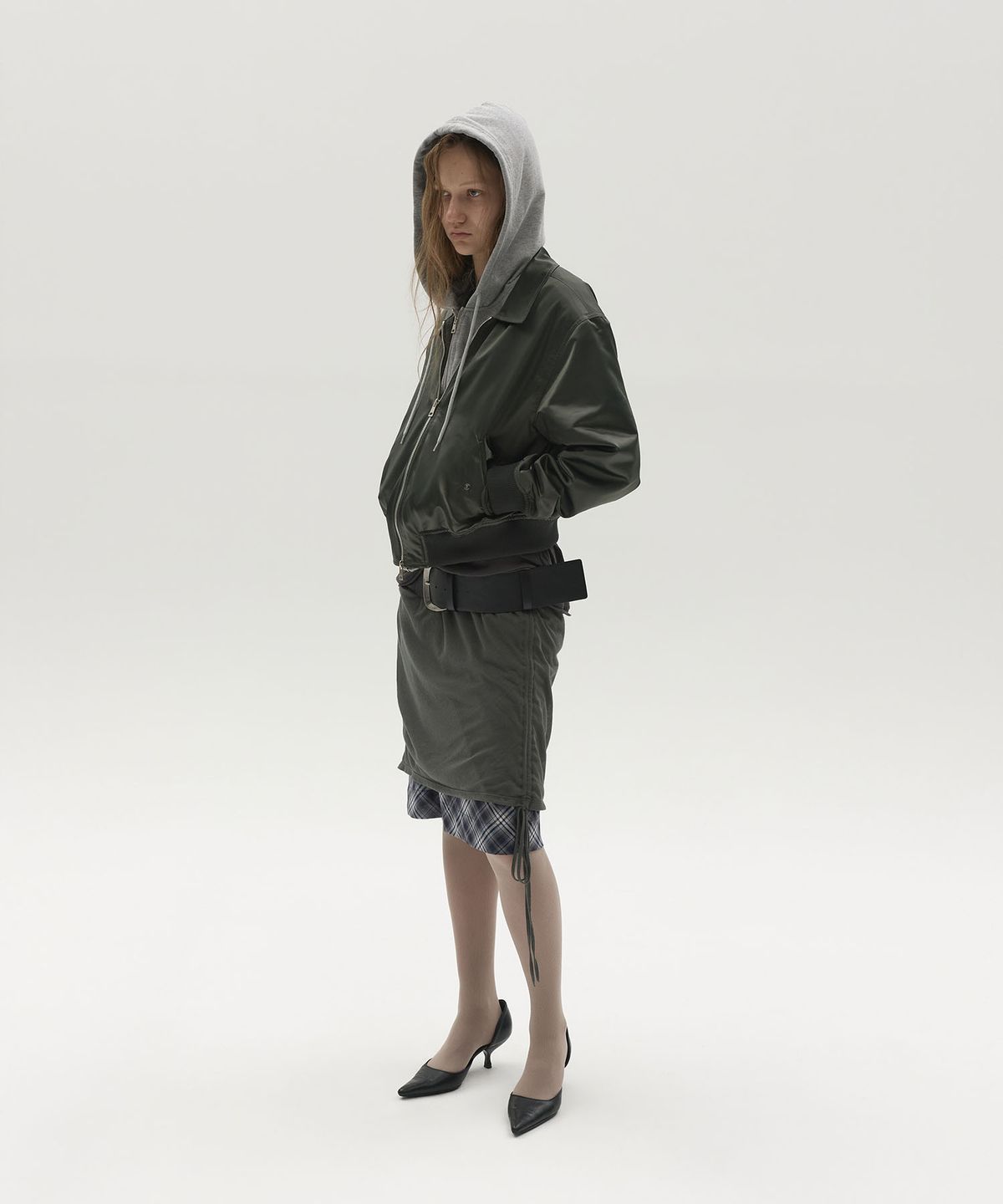 엘씨디씨티엠(LCDC™) ZIP-UP HOODED NYLON BLOUSON (KHAKI)