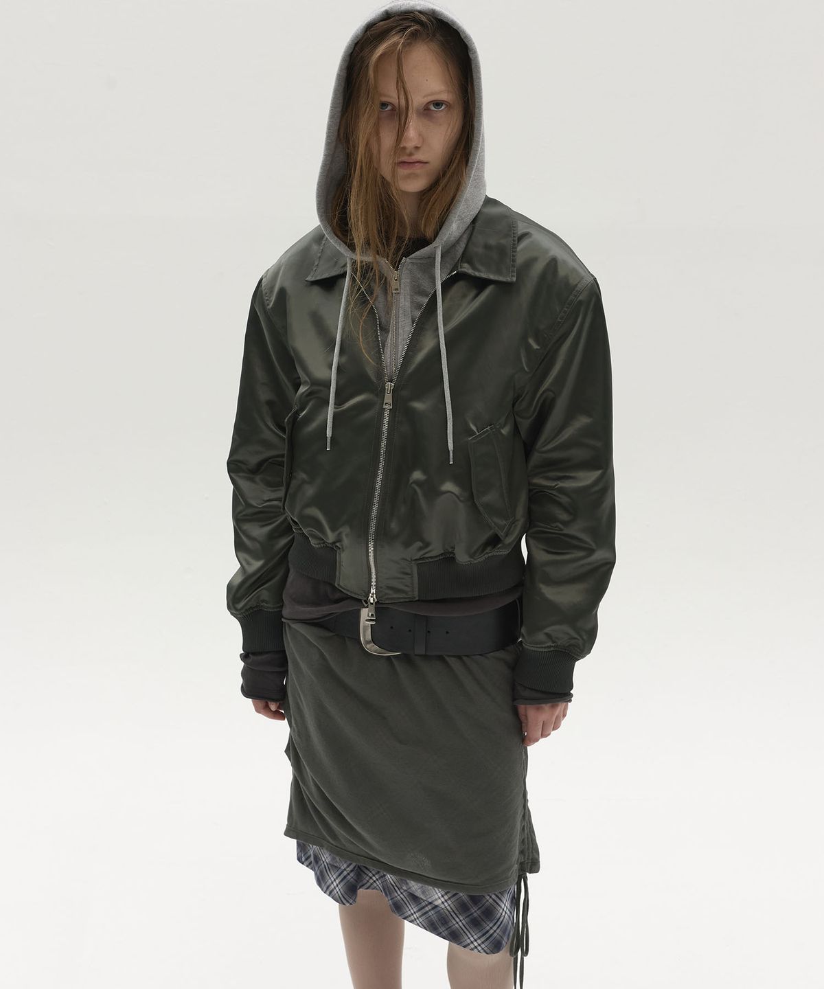 엘씨디씨티엠(LCDC™) ZIP-UP HOODED NYLON BLOUSON (KHAKI)