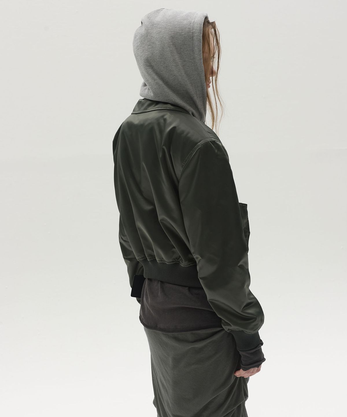 엘씨디씨티엠(LCDC™) ZIP-UP HOODED NYLON BLOUSON (KHAKI)
