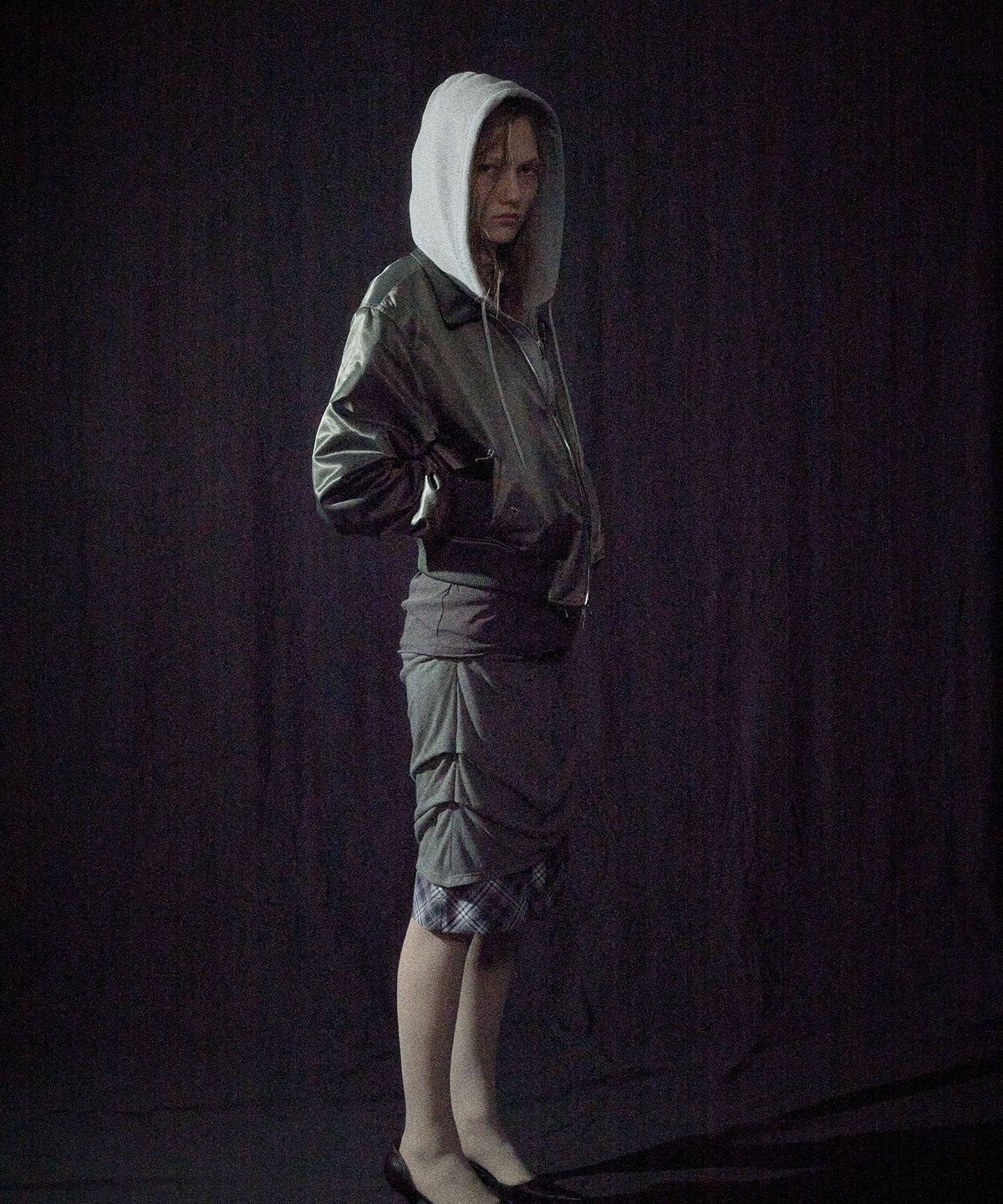 엘씨디씨티엠(LCDC™) ZIP-UP HOODED NYLON BLOUSON (KHAKI)