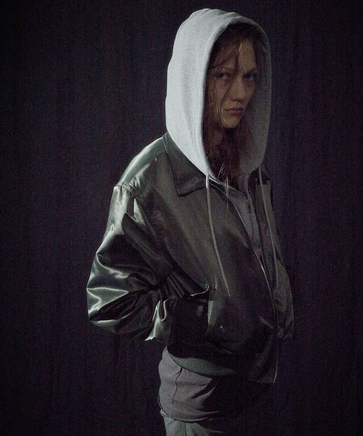 엘씨디씨티엠(LCDC™) ZIP-UP HOODED NYLON BLOUSON (KHAKI)