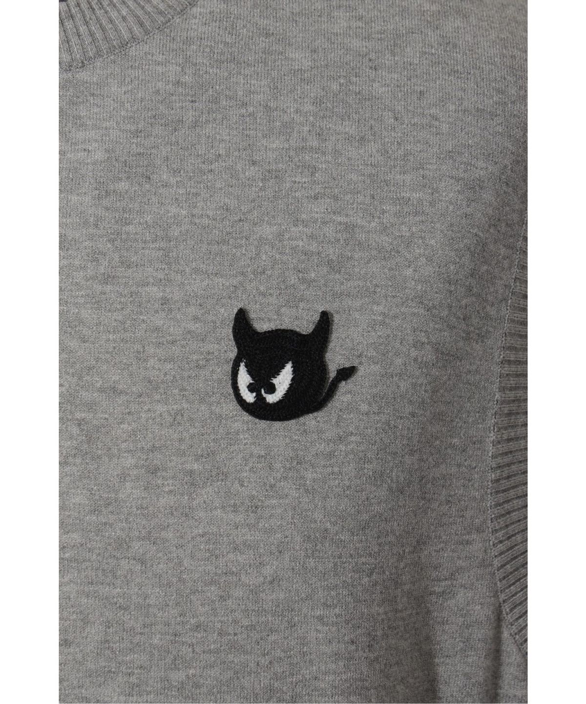 왁(WAAC) Men WTO Crewneck Knit Vest WMWAA26630GYM