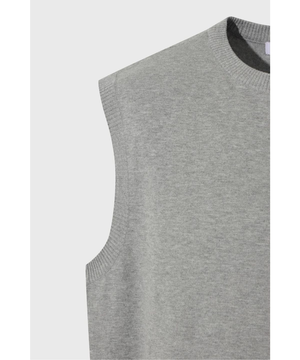왁(WAAC) Men WTO Crewneck Knit Vest WMWAA26630GYM