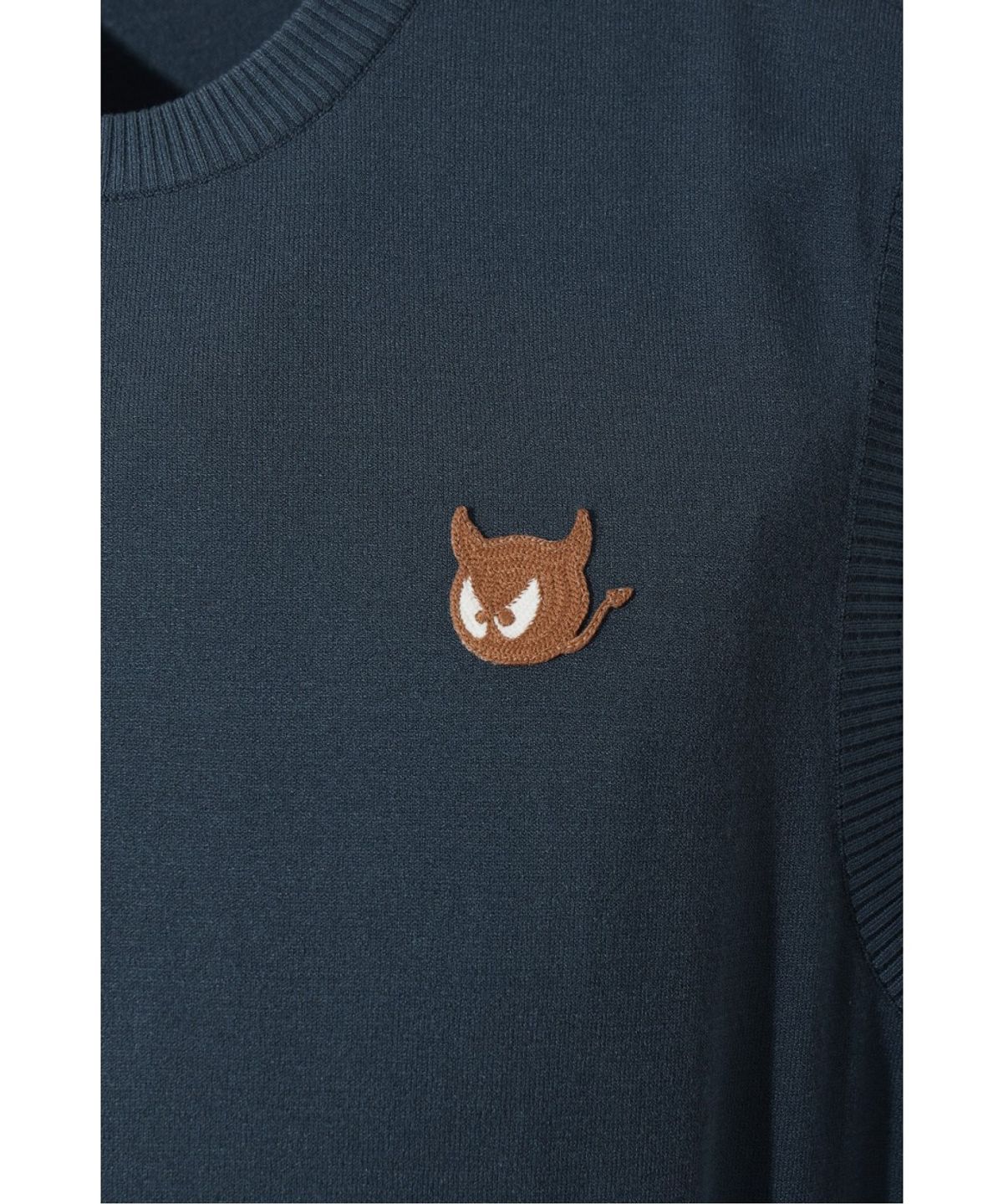 왁(WAAC) Men WTO Crewneck Knit Vest WMWAA26630NYX
