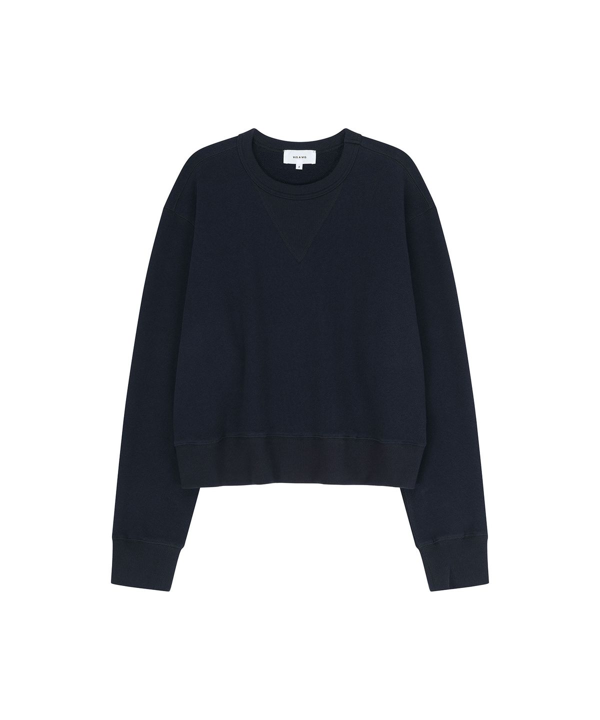 비자비(VIS A VIS) V-STITCH SWEATSHIRT (NAVY)