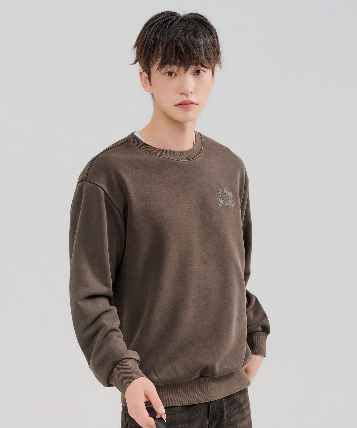 체이스컬트(CHASECULT) 남성 피그먼트 그래픽 맨투맨 티셔츠-FERK5132B08