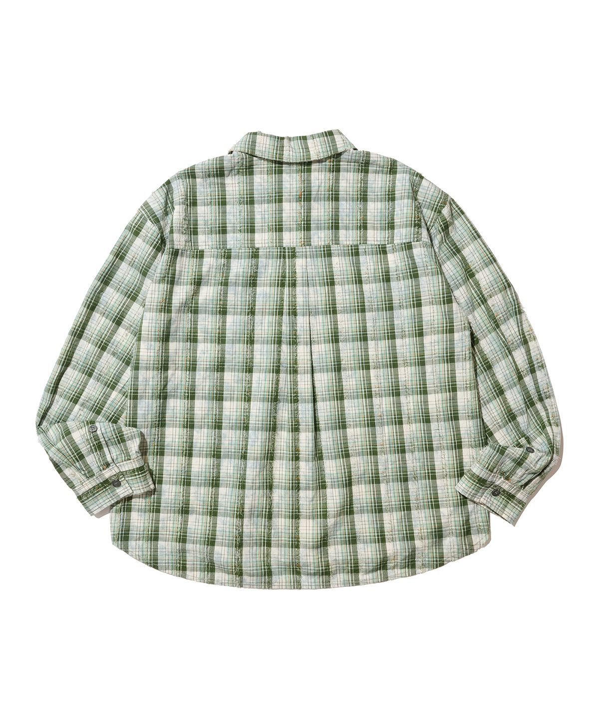 논타입(NONTYPE) VINTAGE CLOUDE PLAID SHIRT (GREEN)