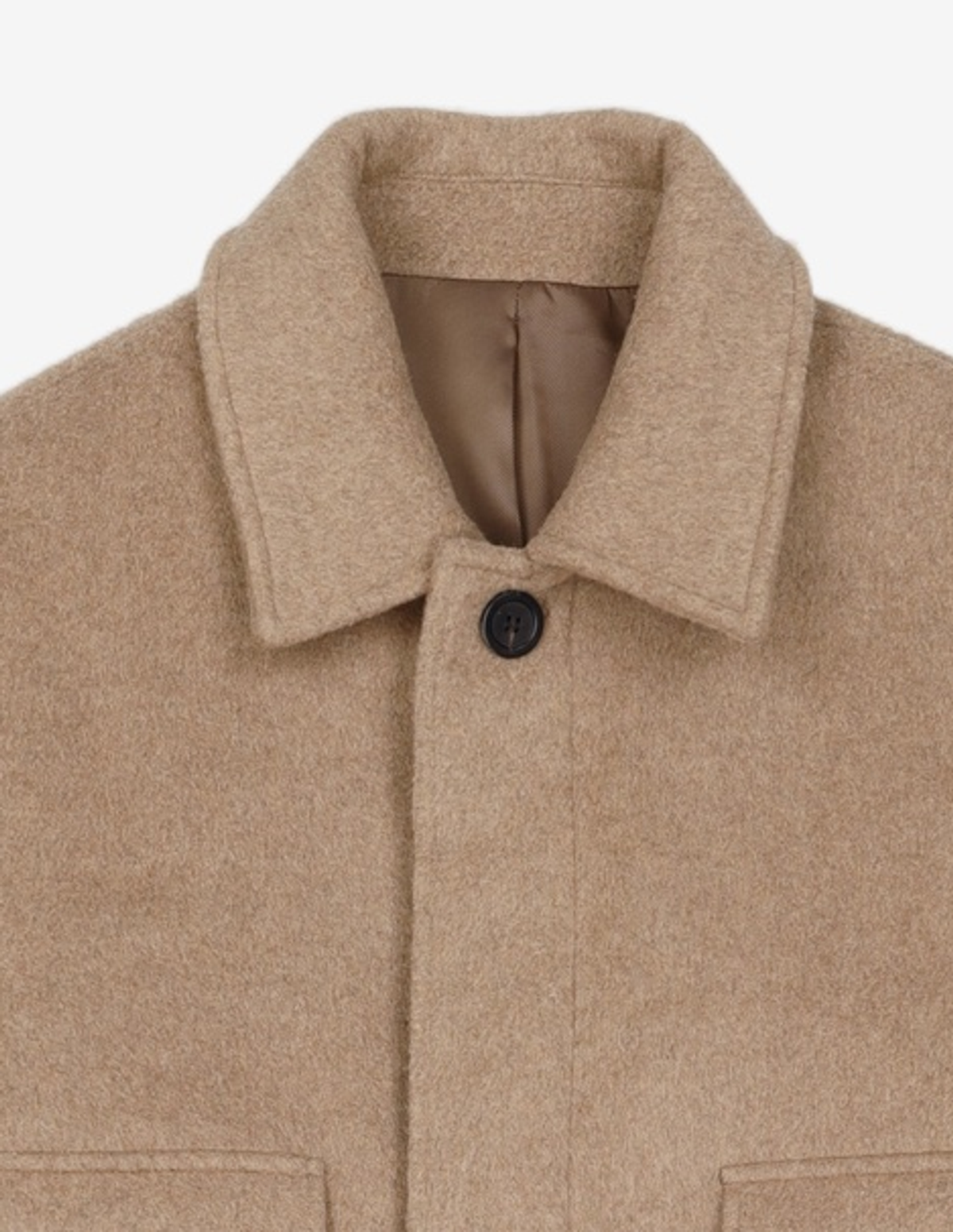 애드오프(ADDOFF) BEIGE ALPACA POCKET COAT M