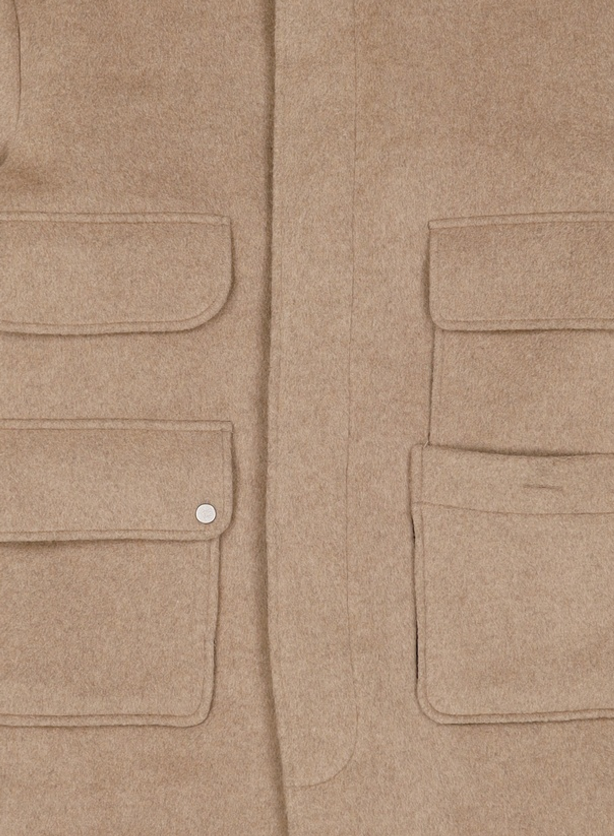 애드오프(ADDOFF) BEIGE ALPACA POCKET COAT M