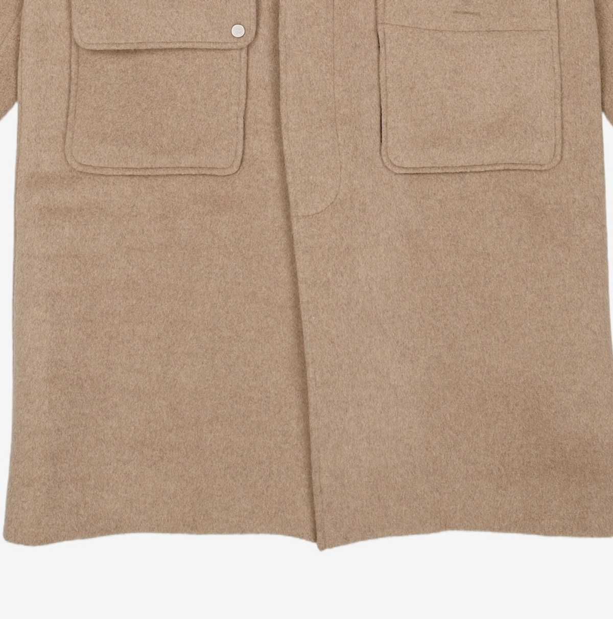 애드오프(ADDOFF) BEIGE ALPACA POCKET COAT M