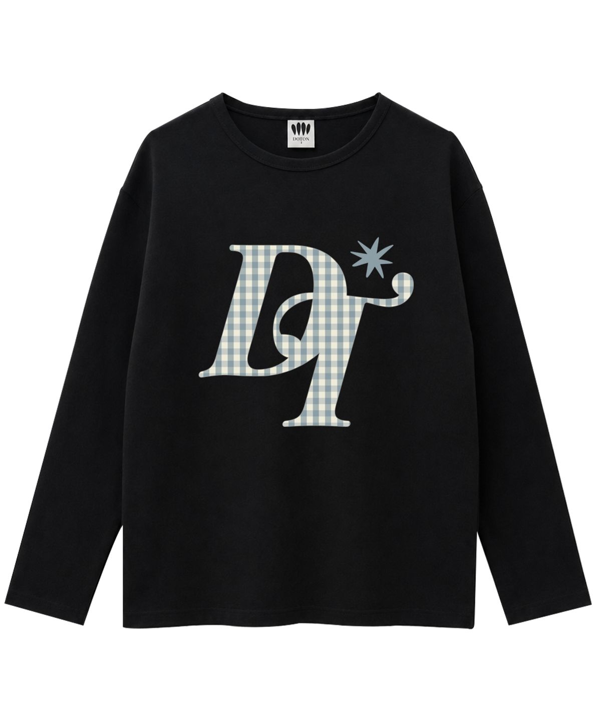 도톤(DOTON) CHECK MONOGRAM LONG SLEEVE (Oatmeal)