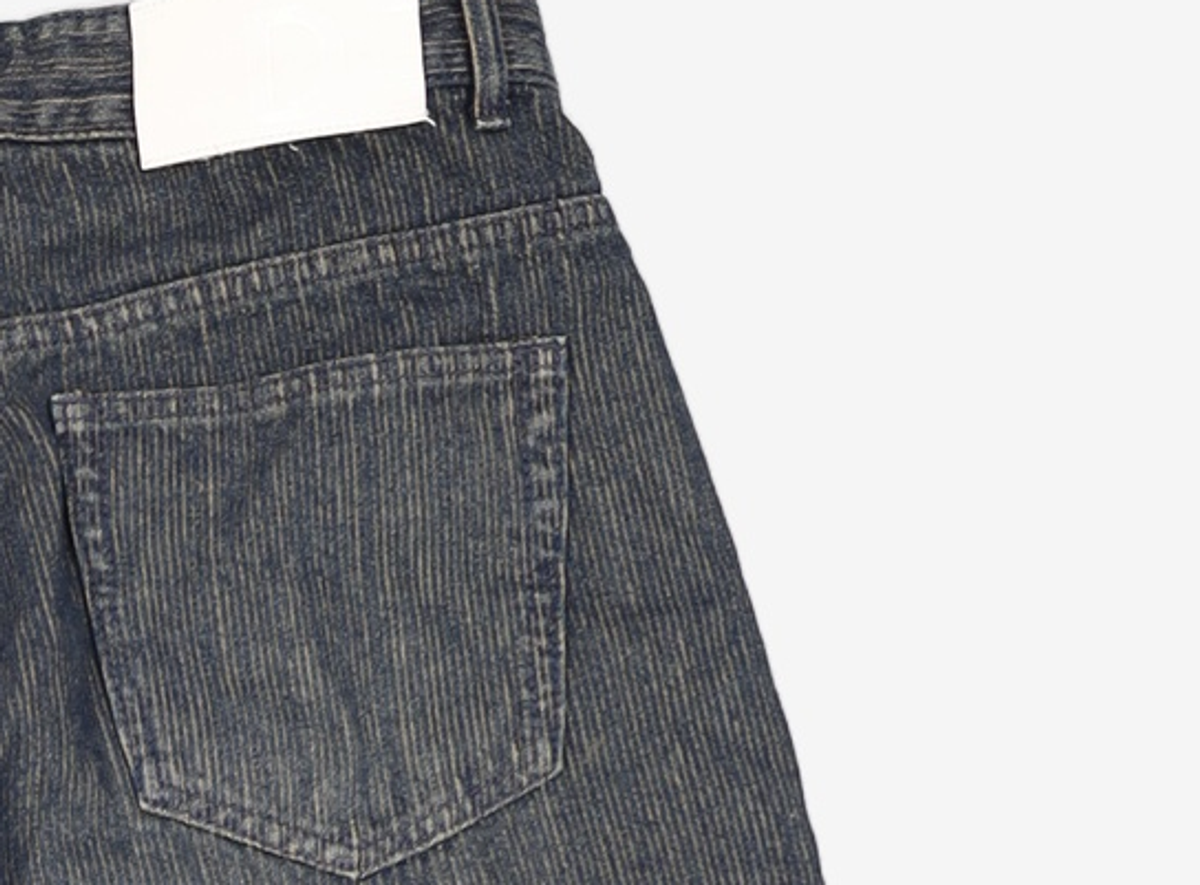 데케트(DECET) [골지데님]Balloon Wide Rib Jeans DCPT067Blue 32