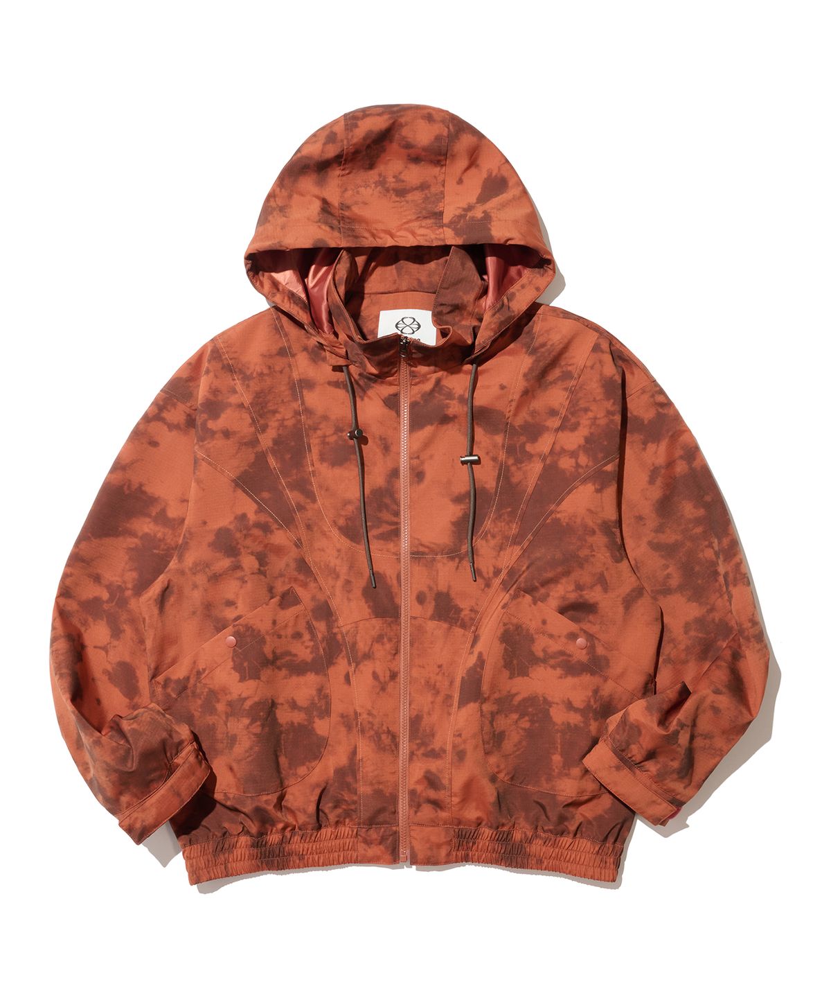 논타입(NONTYPE) CLOUD HOODED ZIP WINDBREAKER (ORANGE)