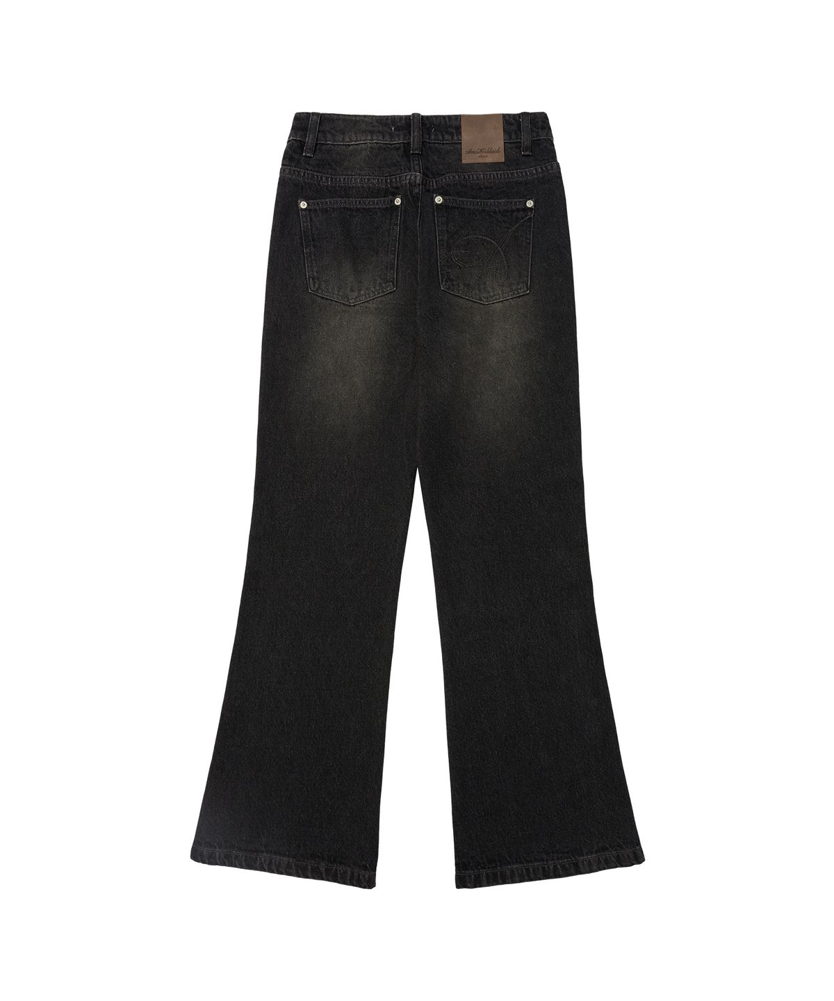 아메스 월드와이드(AMES-WORLDWIDE) CLASSIC BOOT CUT DENIM PANTS BLACK