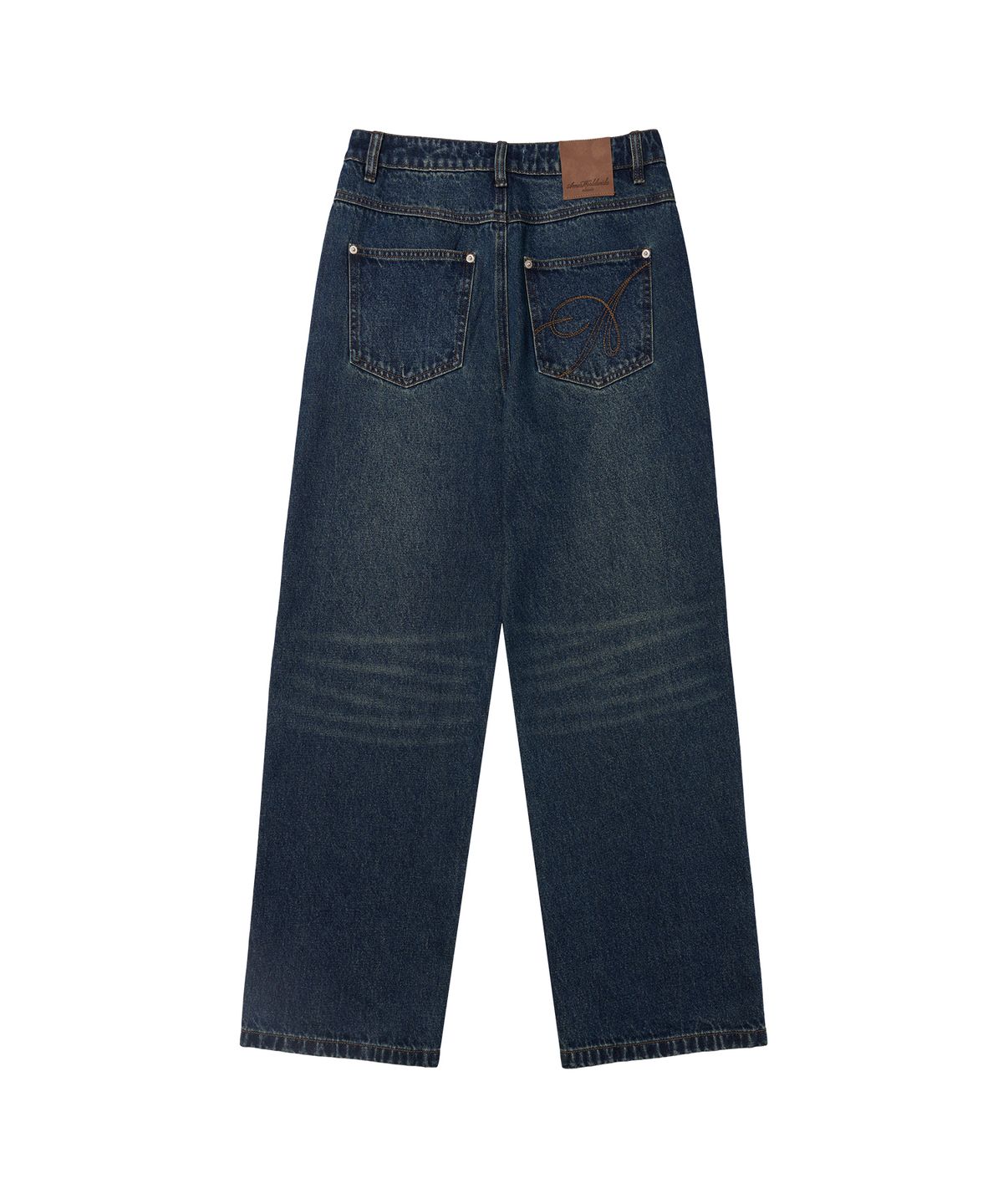 아메스 월드와이드(AMES-WORLDWIDE) CLASSIC STRAIGHT DENIM PANTS BLUE