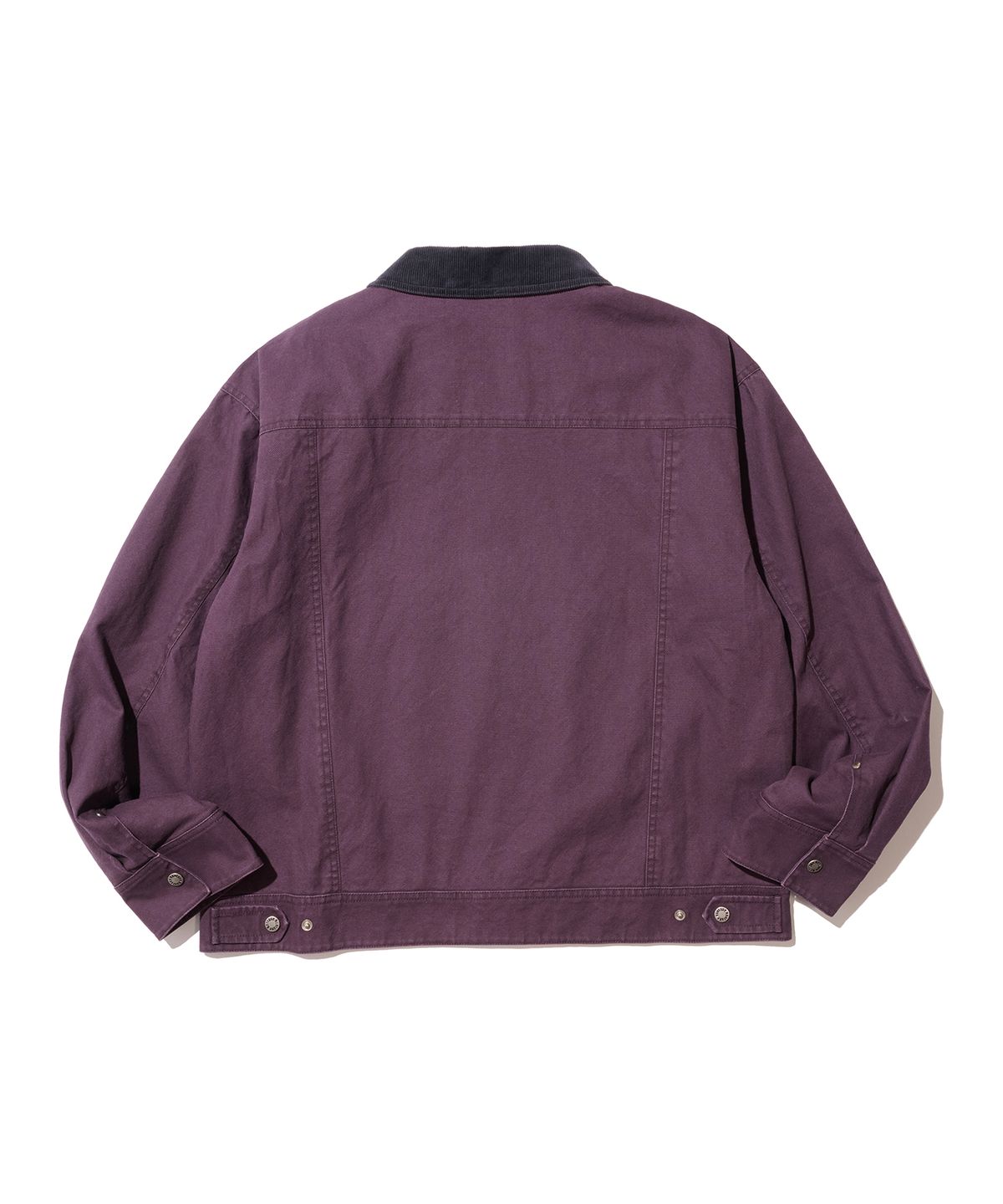 논타입(NONTYPE) CORDUROY COLLAR CANVAS WORK JACKET (PURPLE)