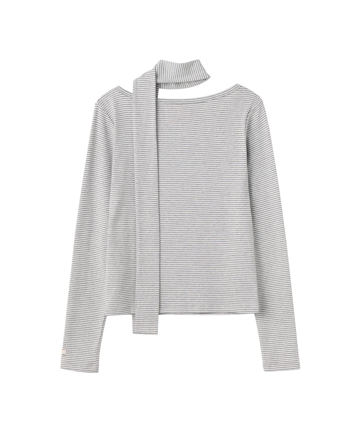 아메스 월드와이드(AMES-WORLDWIDE) CLASSIC SCARF LS TEE GREY