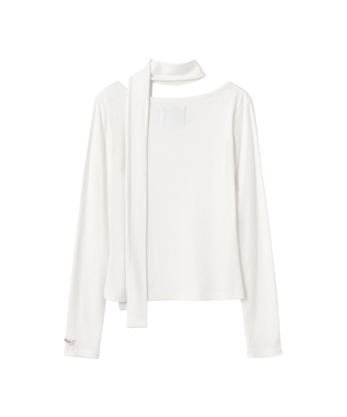 아메스 월드와이드(AMES-WORLDWIDE) CLASSIC SCARF LS TEE WHITE