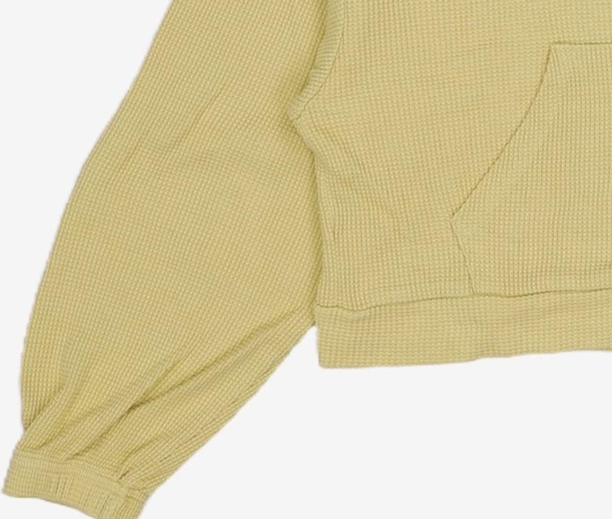 꼬모니노즈(COMONINOZ) W WAFFLE HOODY [LIME] FREE
