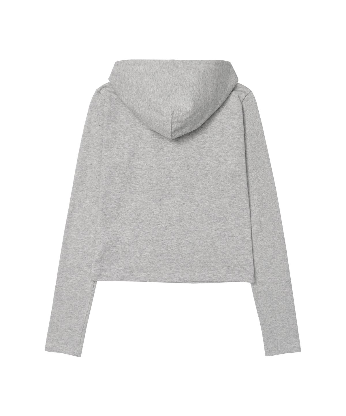 아메스 월드와이드(AMES-WORLDWIDE) CLASSIC CROP HOODIE LS TEE GREY